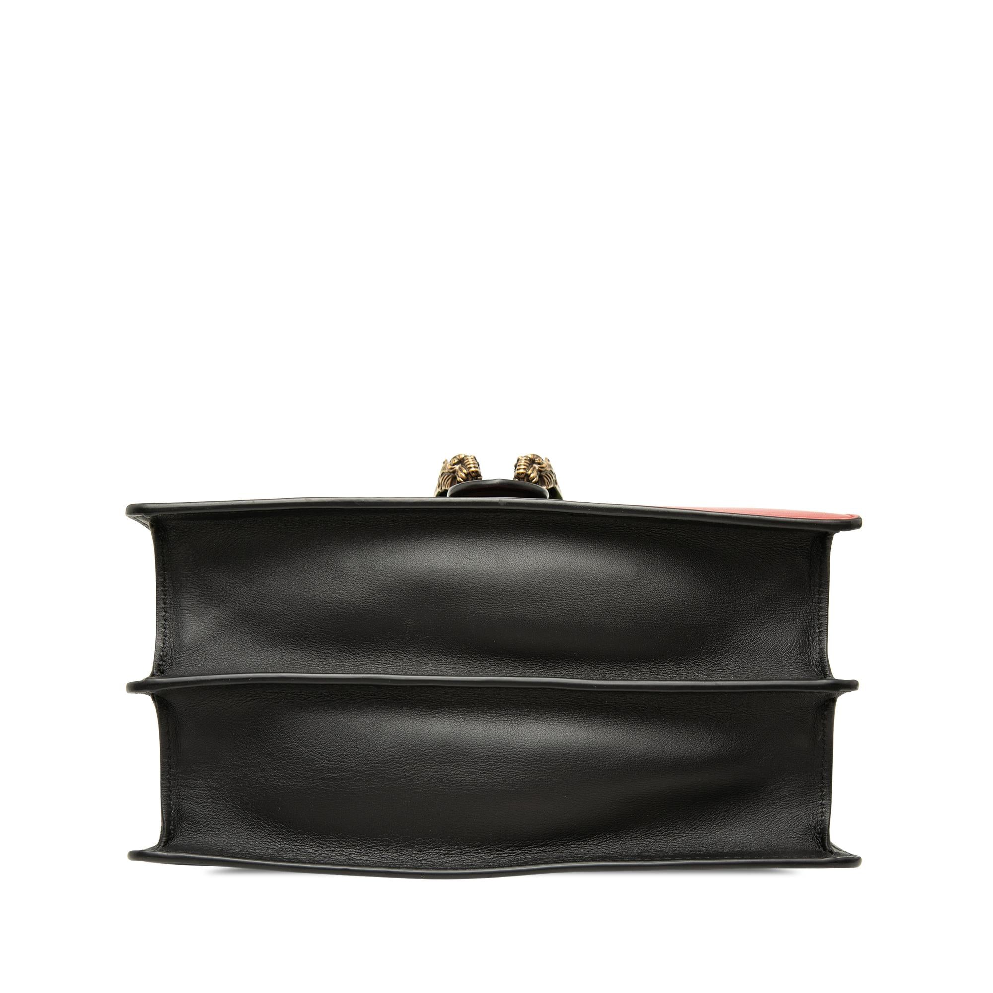 Gucci Medium Bamboo Dionysus Web Leather Satchel