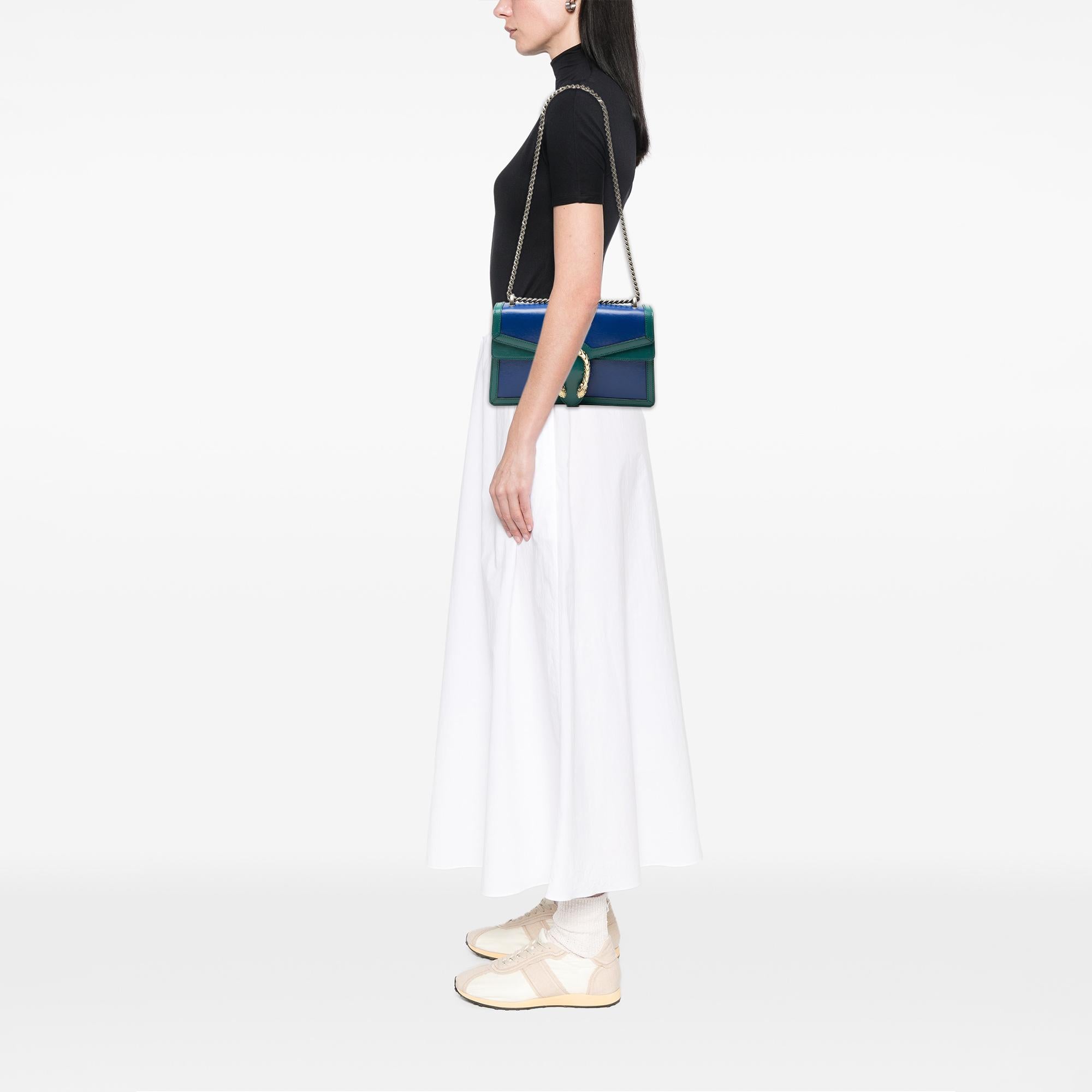 Gucci Medium Bicolor Leather Dionysus Shoulder Bag