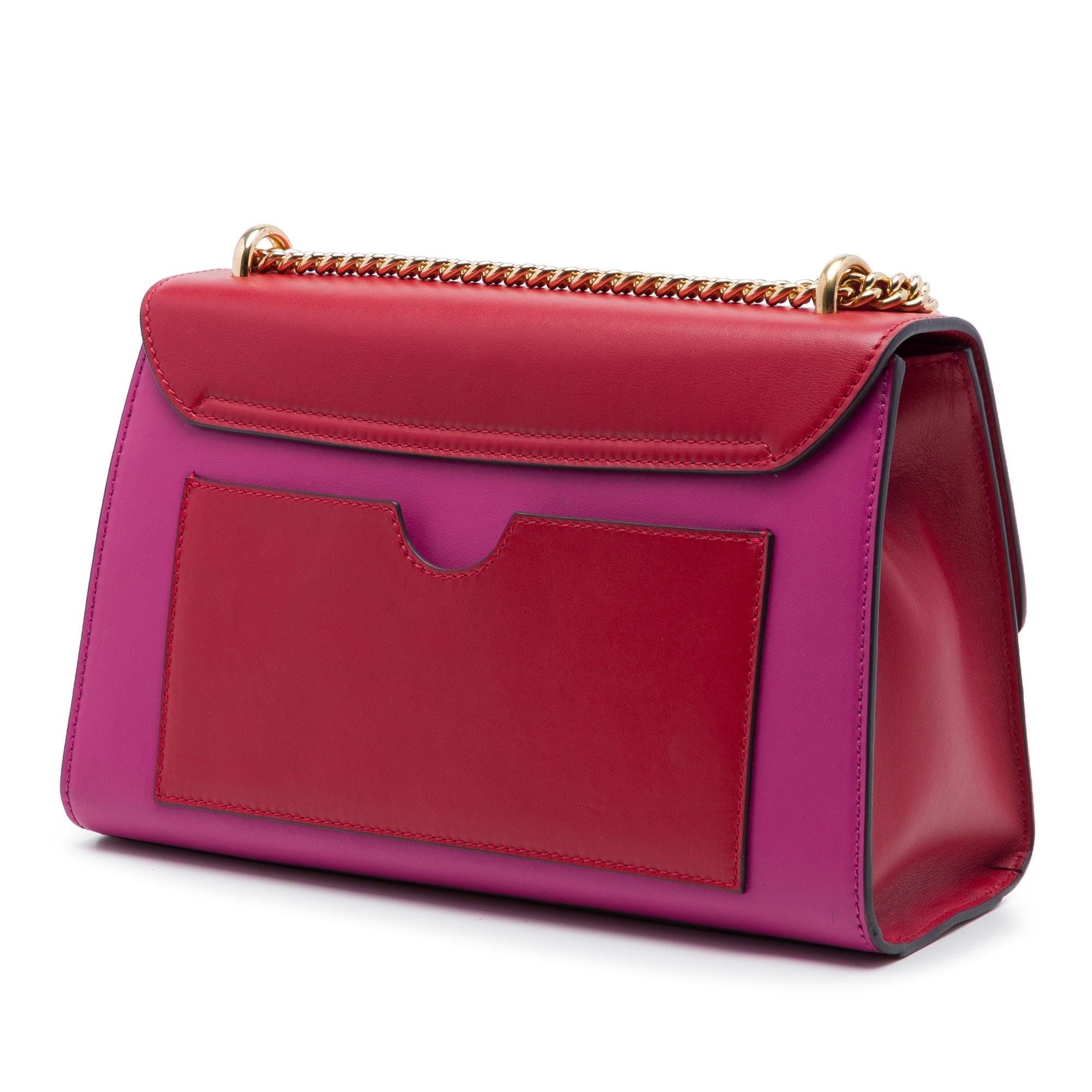 Gucci Medium Bicolor Leather Padlock Shoulder Bag