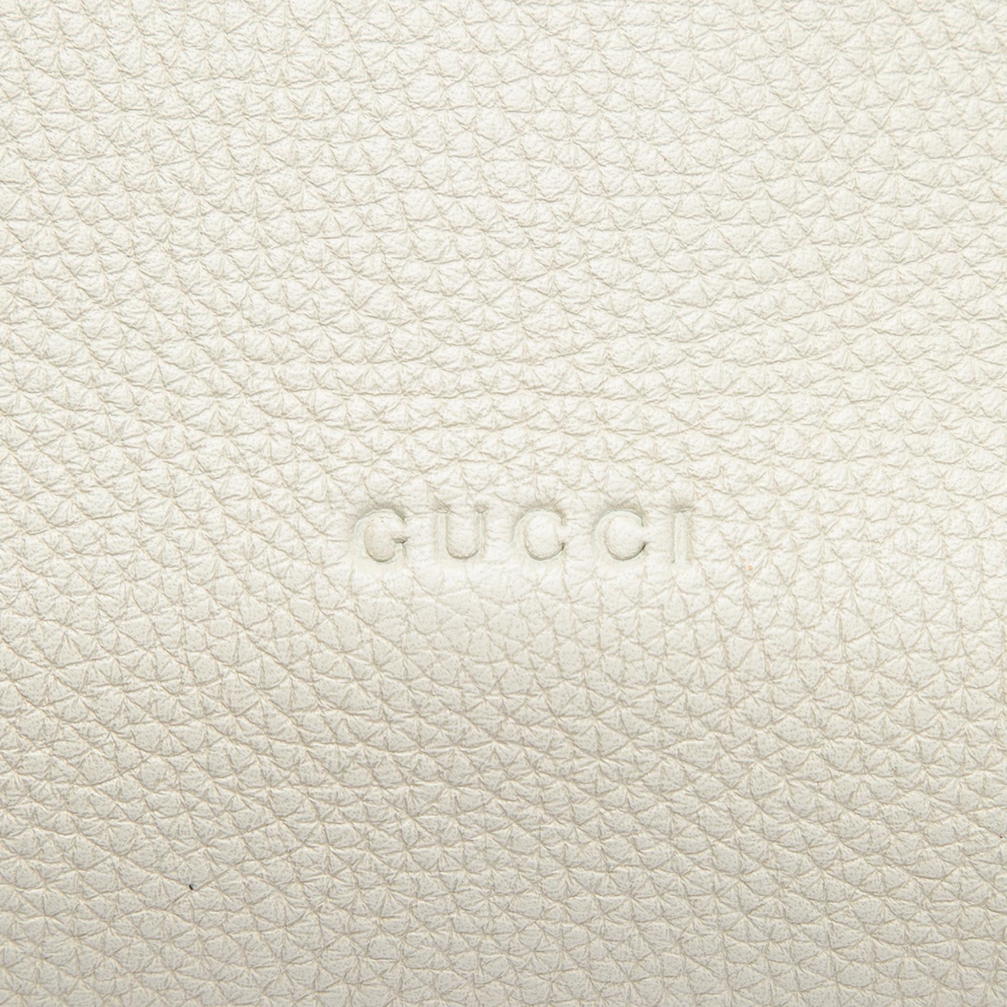 Gucci Medium Calfskin Bamboo Daily Satchel