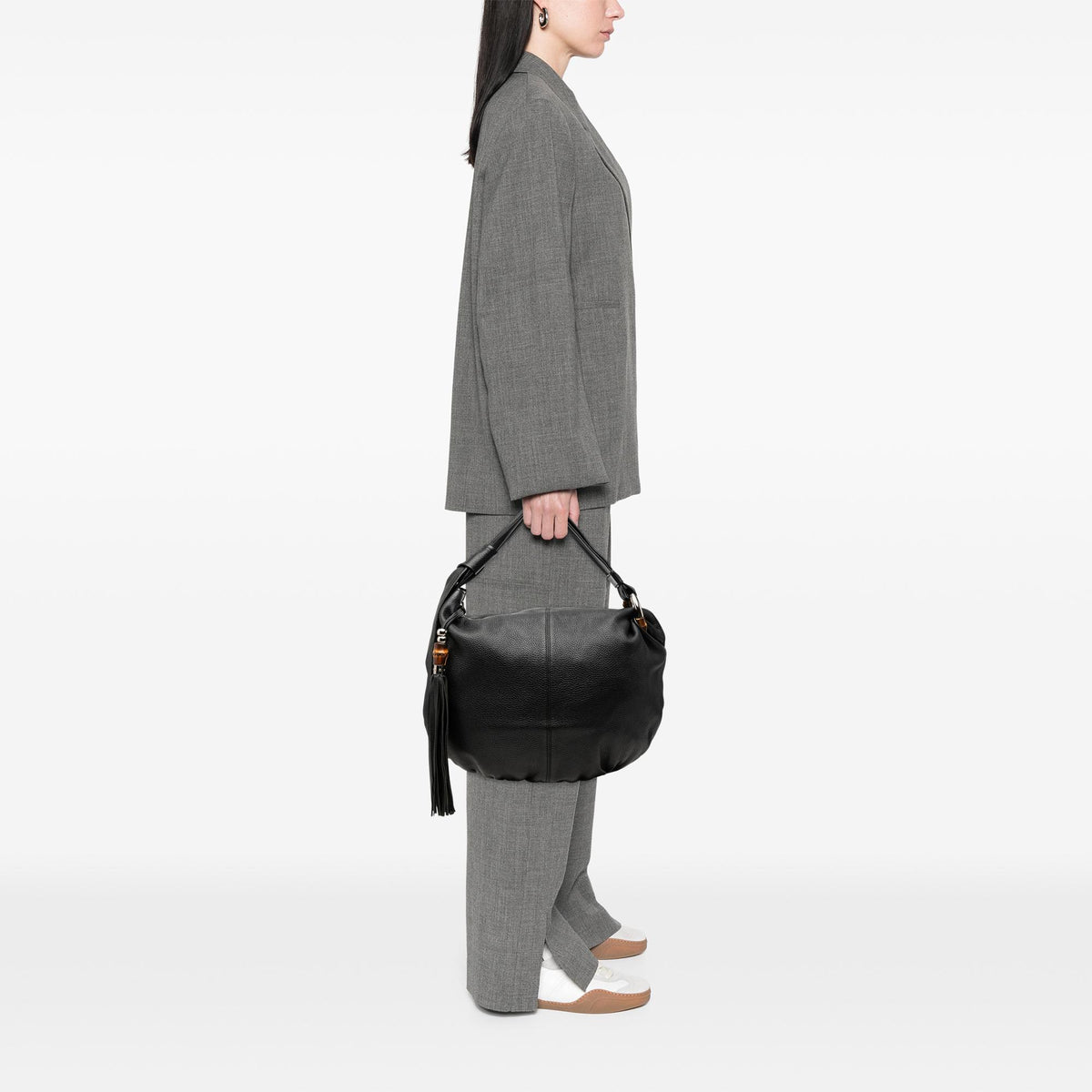 Gucci Medium Calfskin Bamboo Jungle Hobo
