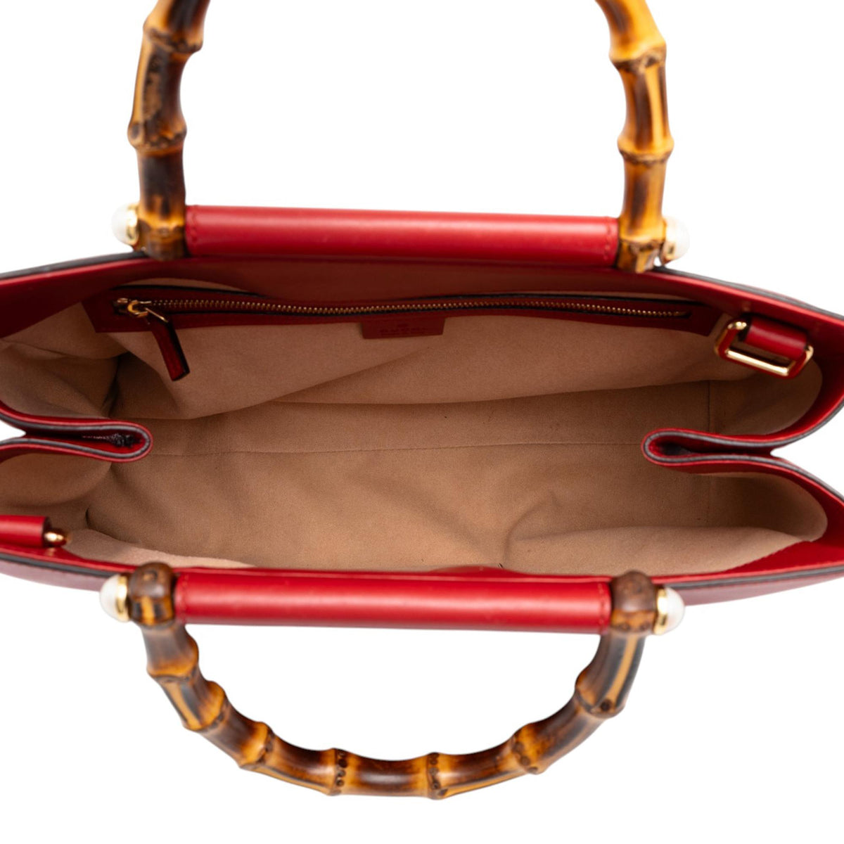 Gucci Medium Calfskin Bamboo Nymphaea Satchel