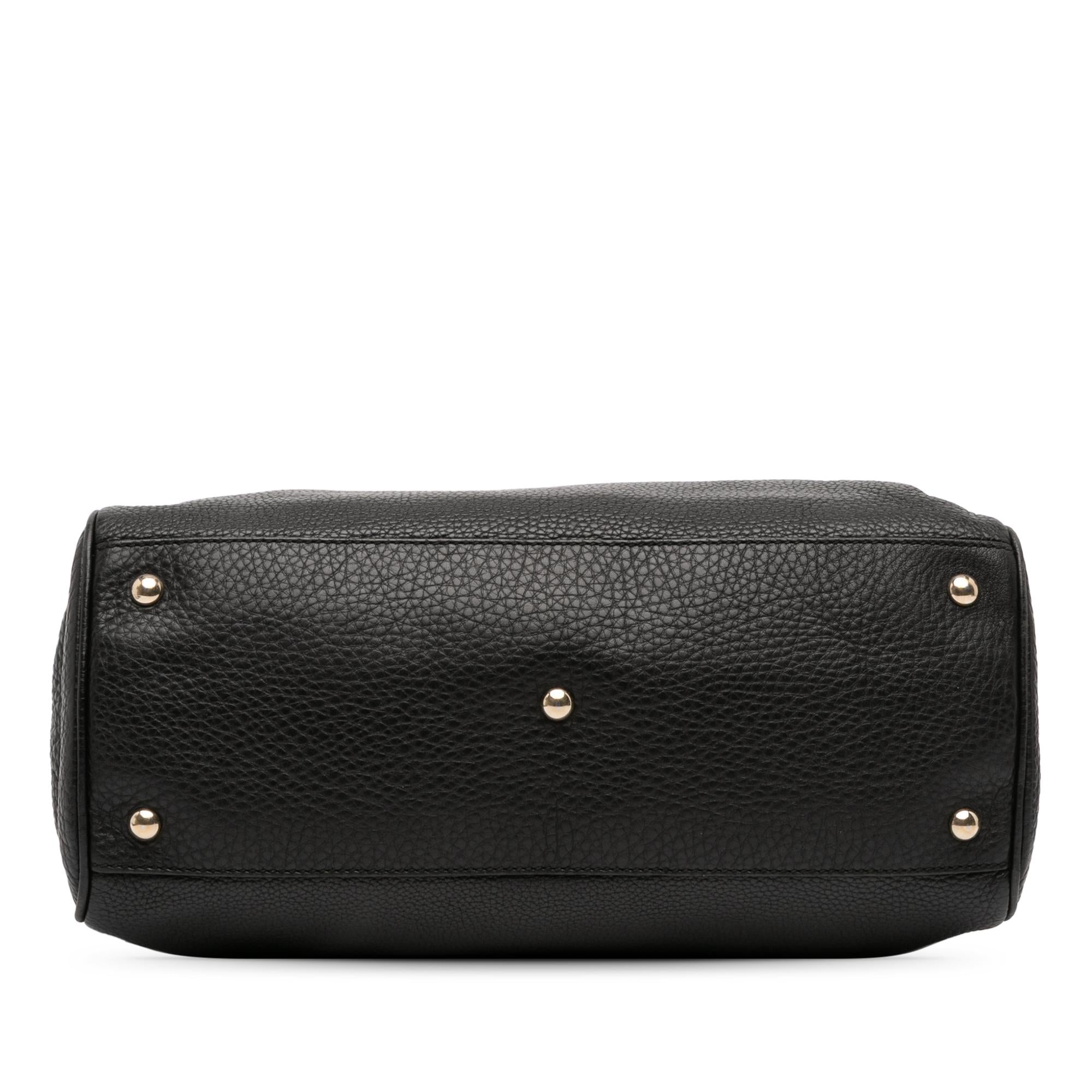 Gucci Medium Calfskin Bamboo Shopper Satchel