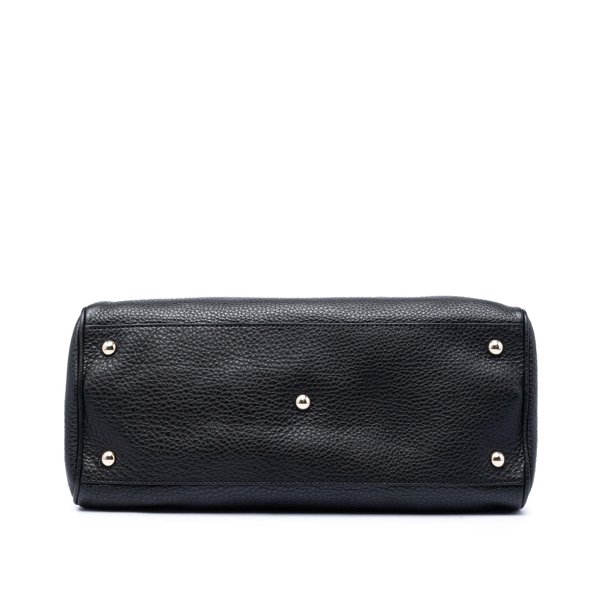 Gucci Medium Calfskin Bamboo Shopper Satchel