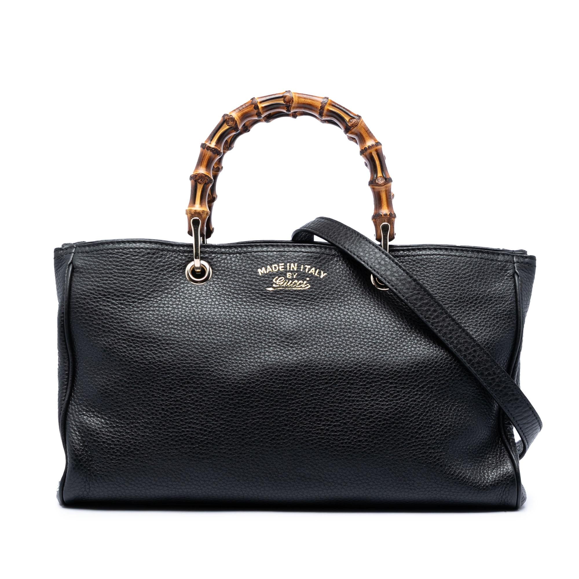 Gucci Medium Calfskin Bamboo Shopper Satchel