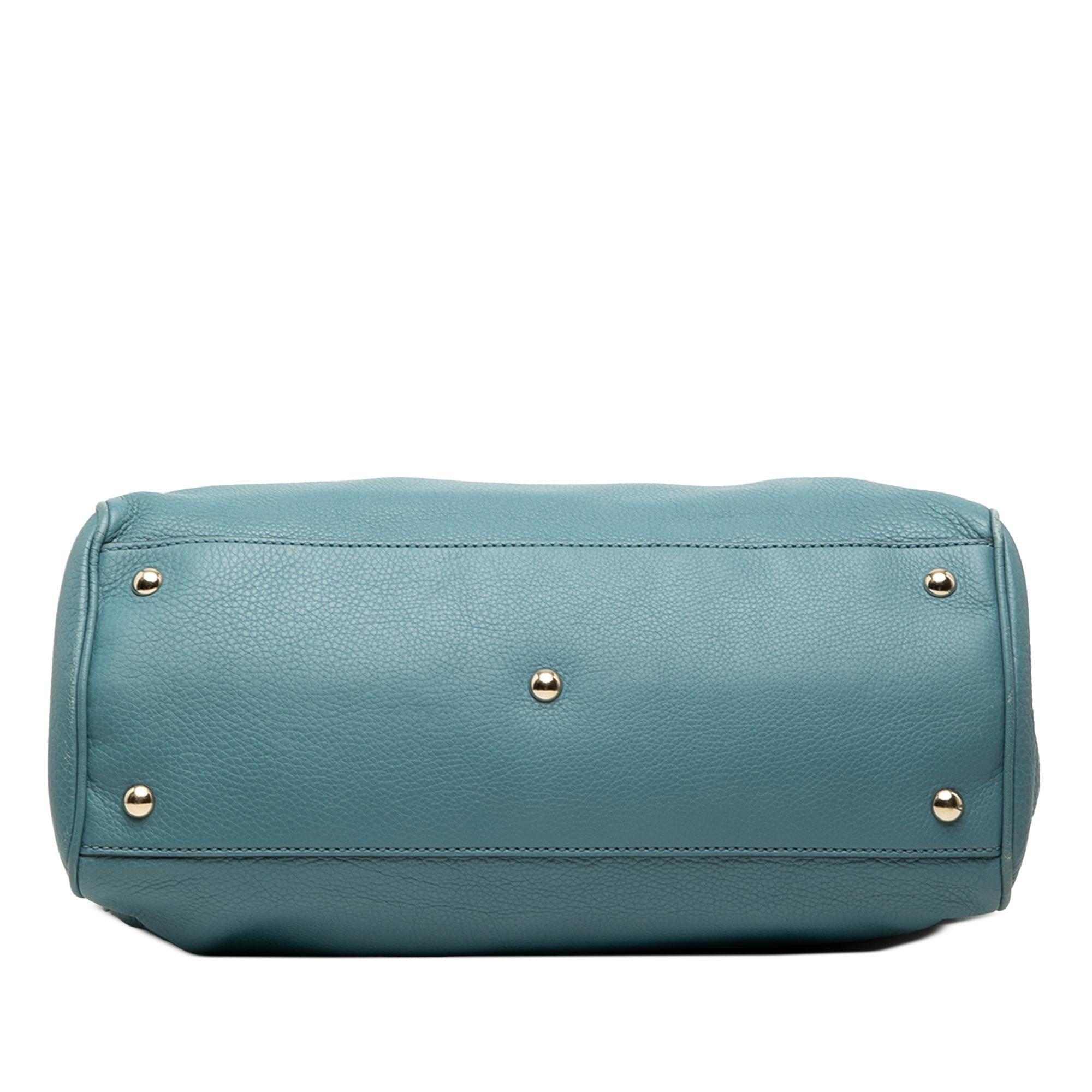 Gucci Medium Calfskin Bamboo Shopper Satchel