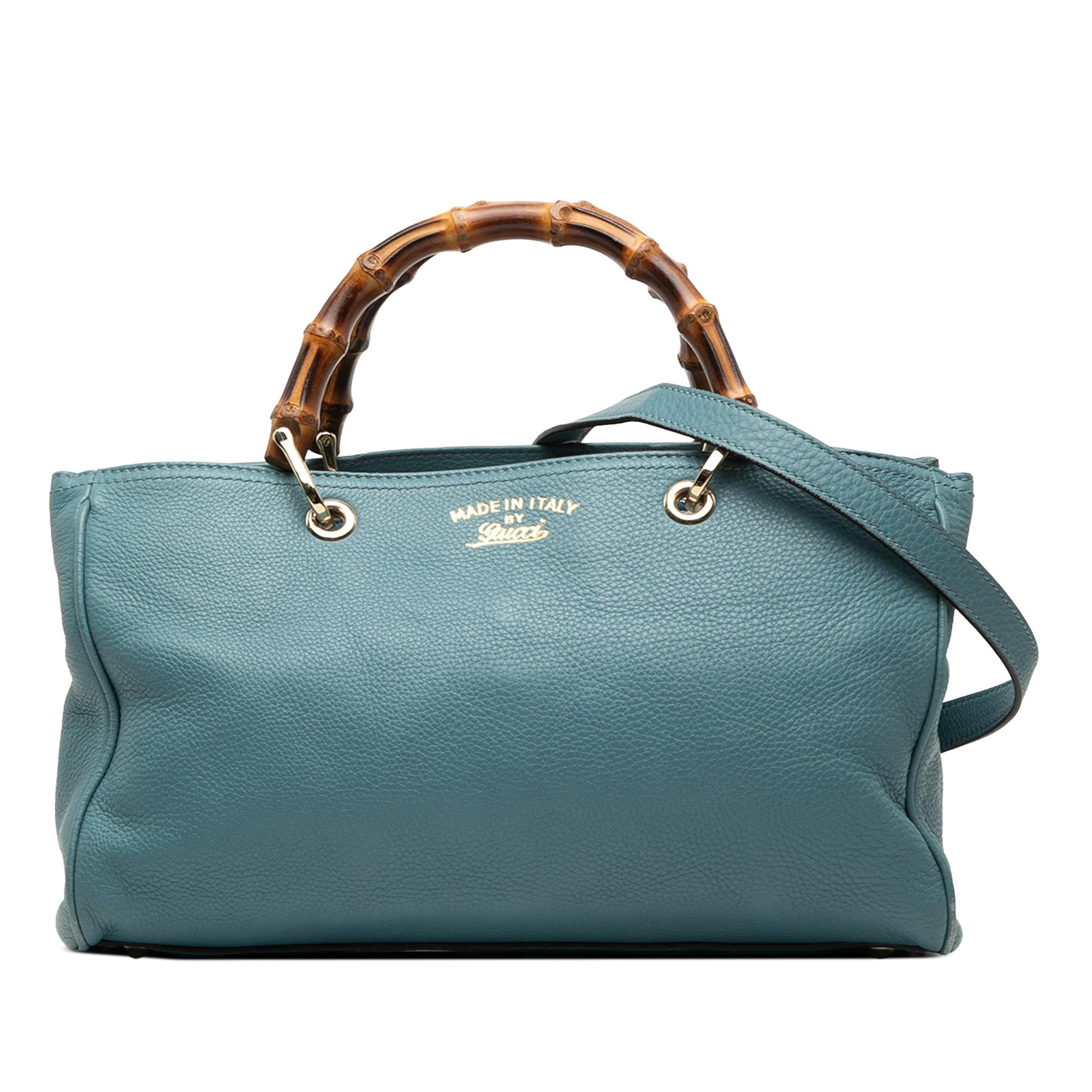 Gucci Medium Calfskin Bamboo Shopper Satchel