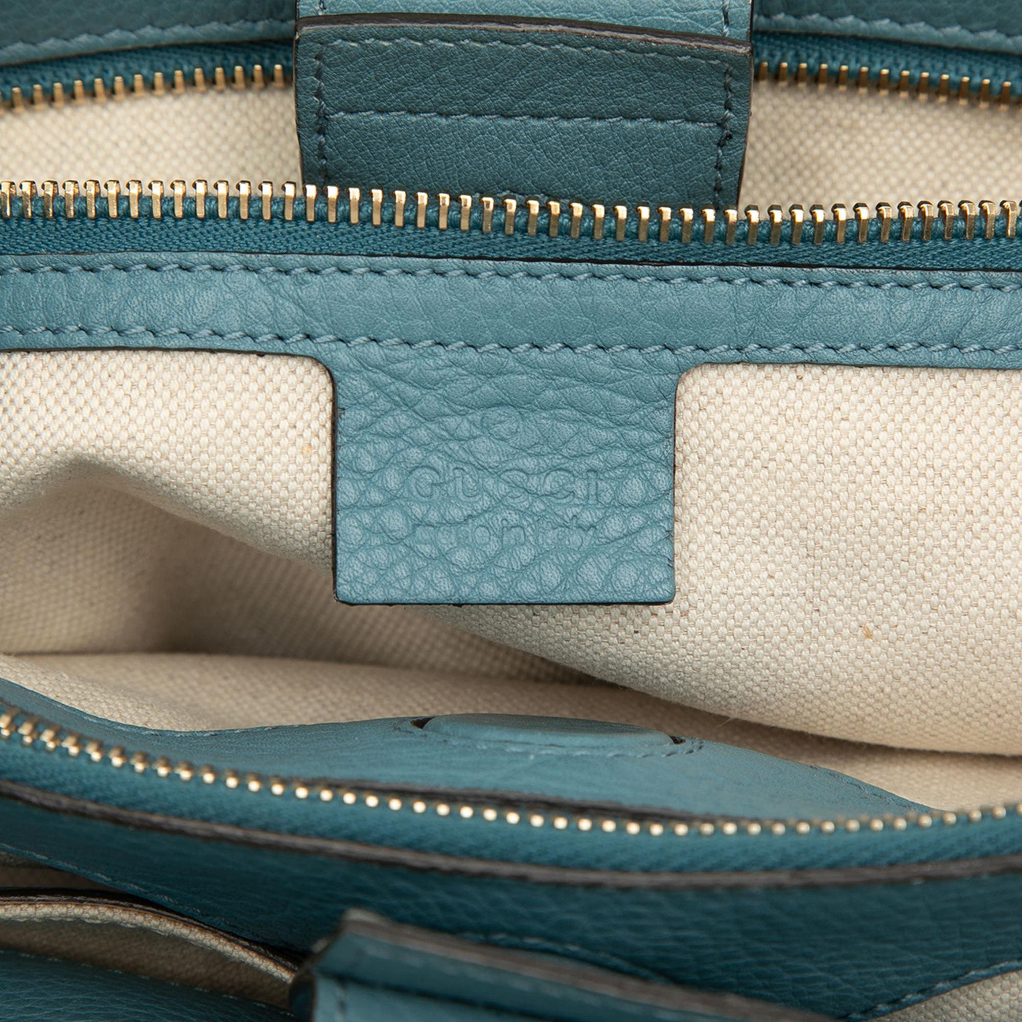 Gucci Medium Calfskin Bamboo Shopper Satchel
