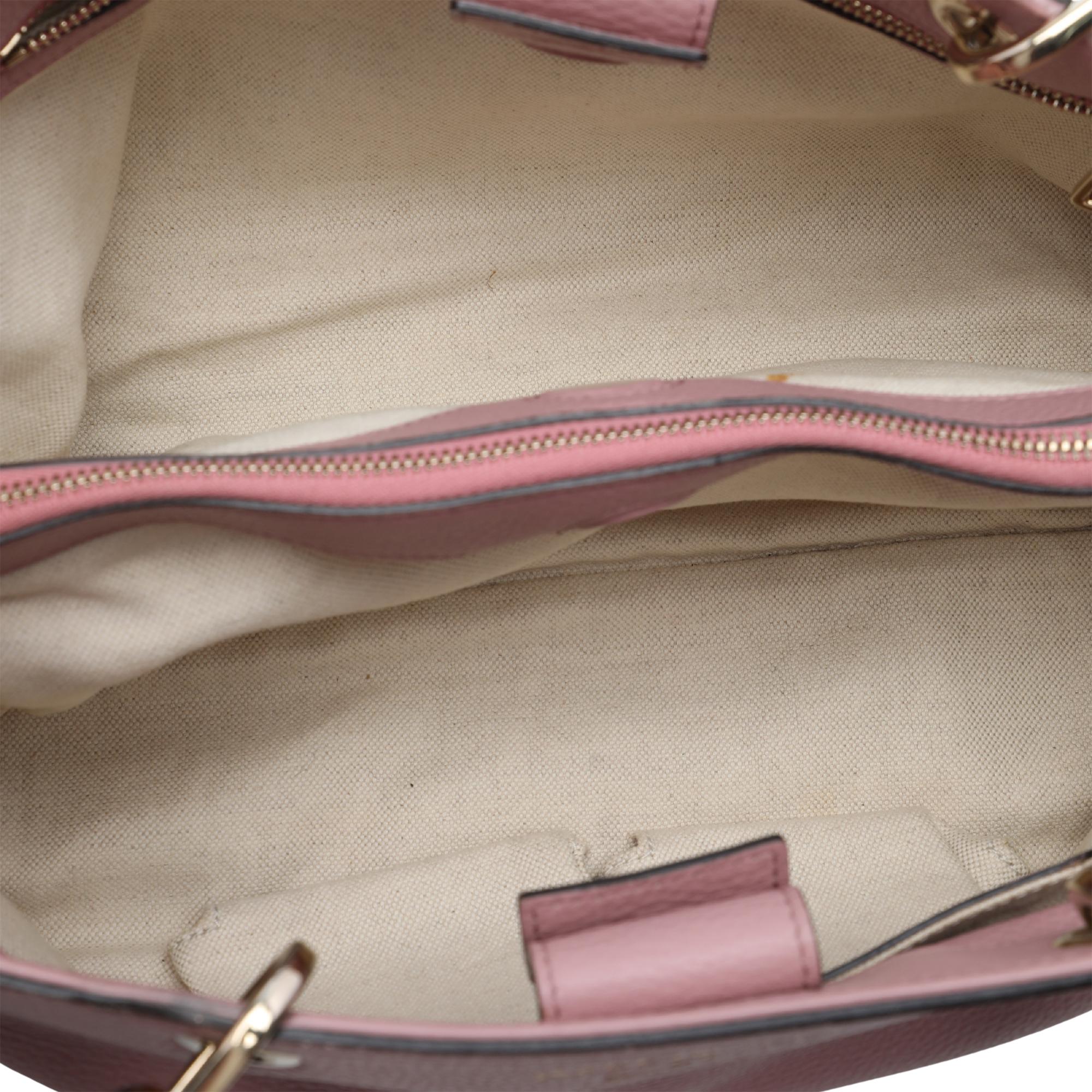 Gucci Medium Calfskin Bamboo Shopper Satchel