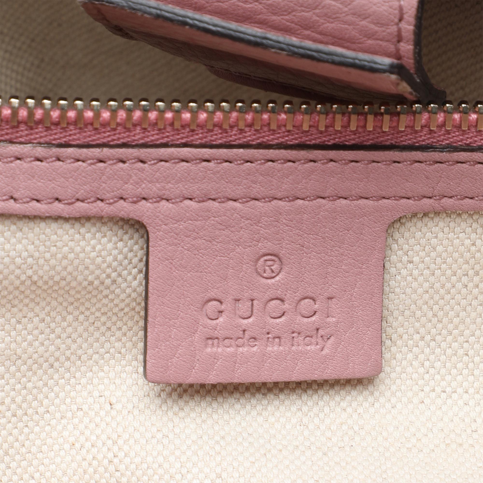 Gucci Medium Calfskin Bamboo Shopper Satchel