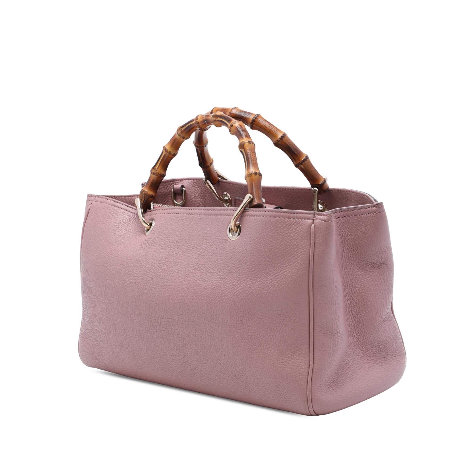 Gucci Medium Calfskin Bamboo Shopper Satchel