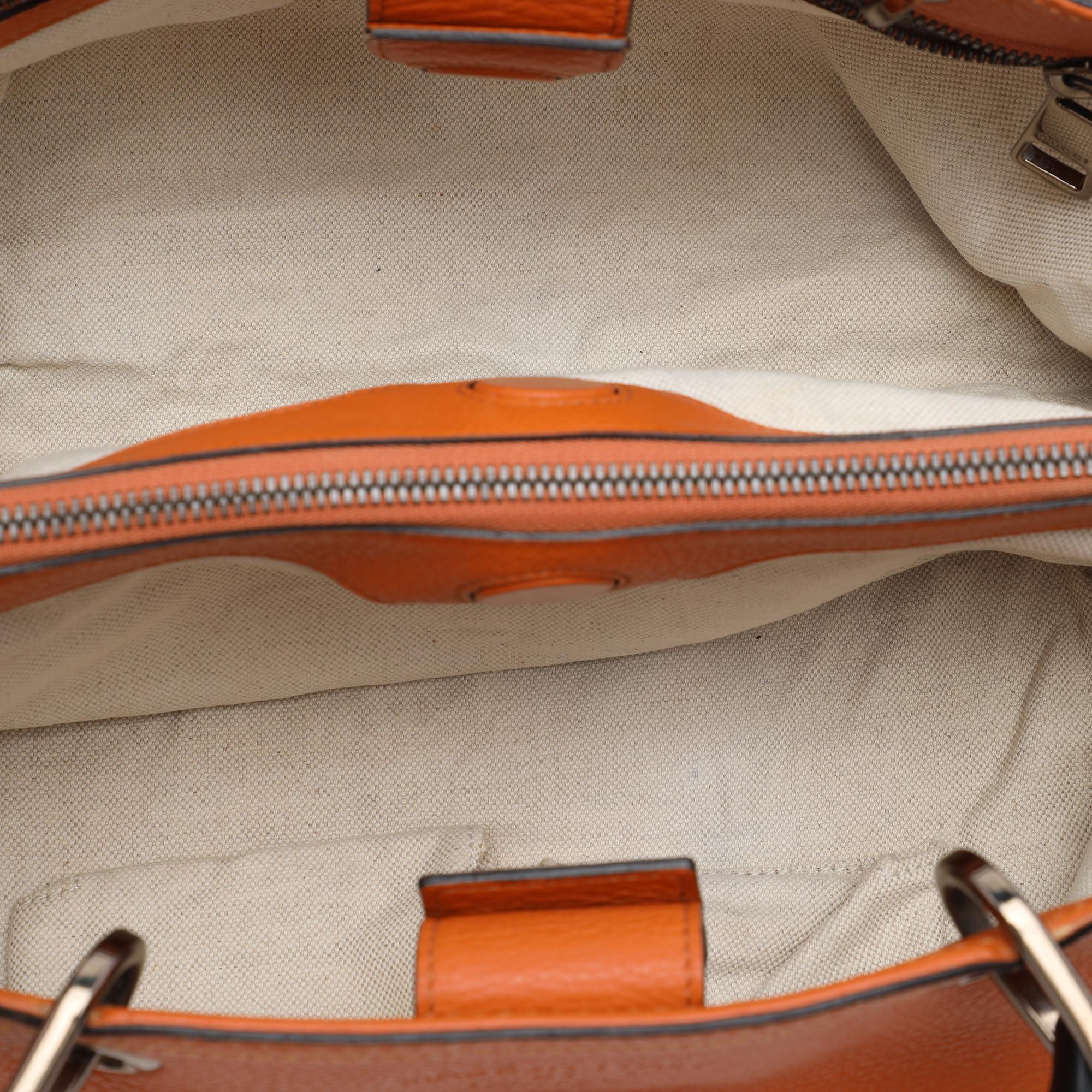 Gucci Medium Calfskin Bamboo Shopper Satchel