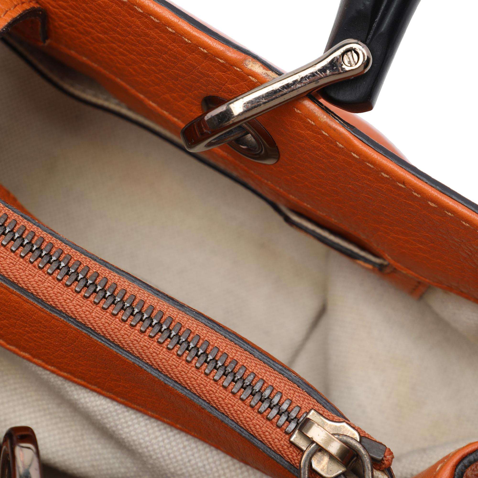 Gucci Medium Calfskin Bamboo Shopper Satchel