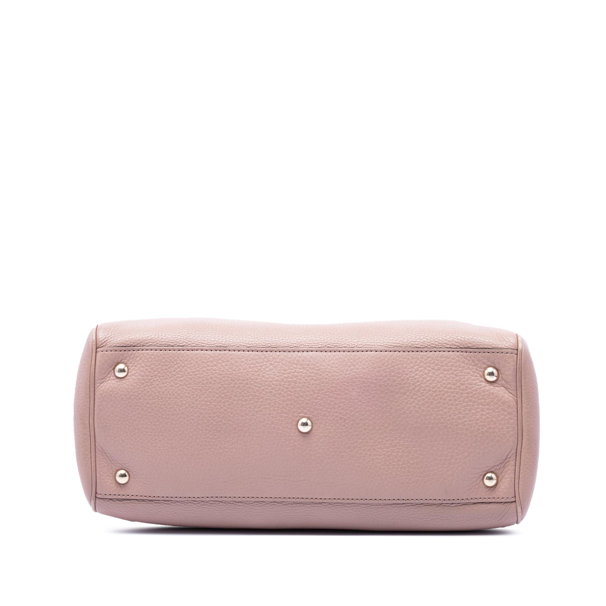 Gucci Medium Calfskin Bamboo Shopper Satchel