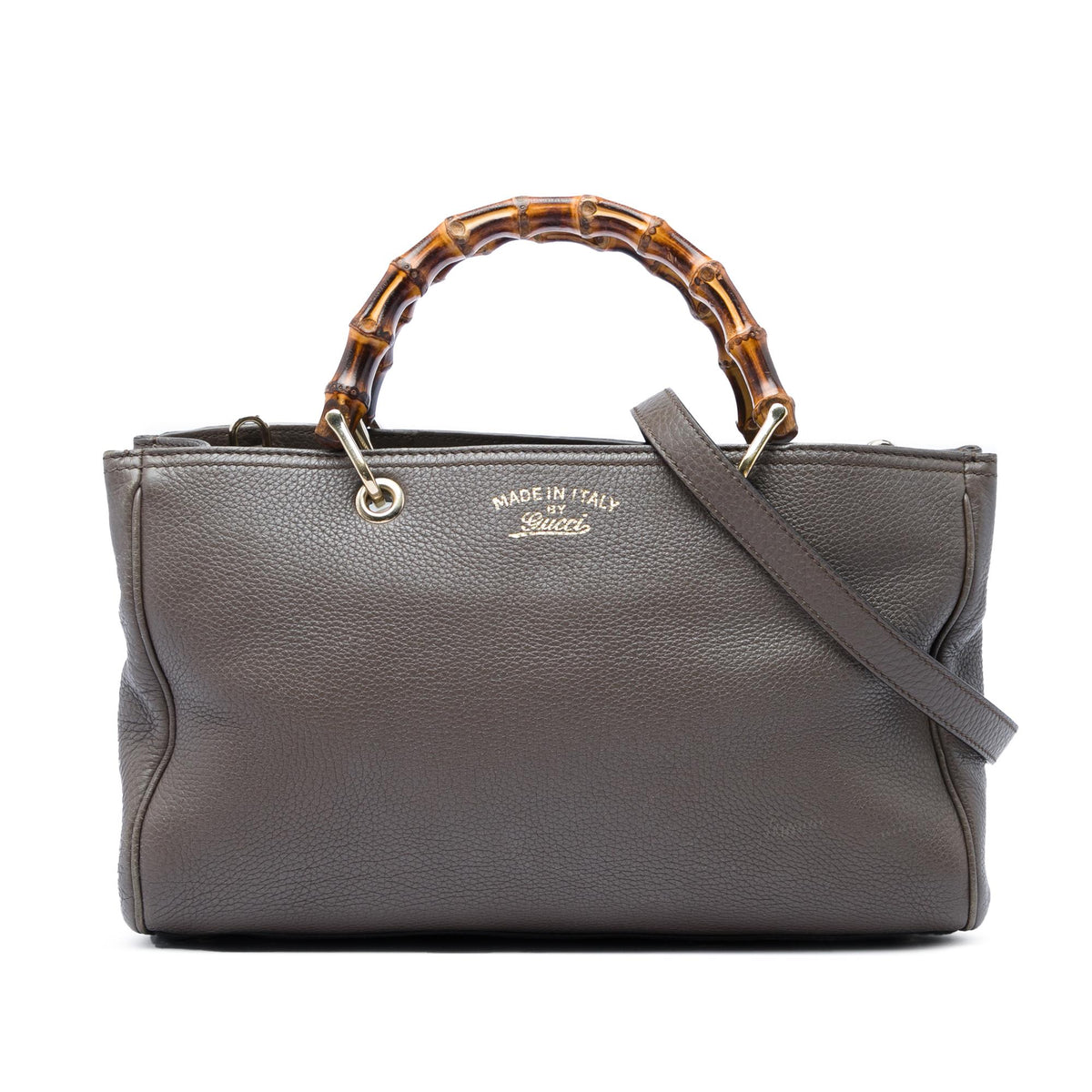 Gucci Medium Calfskin Bamboo Shopper Satchel