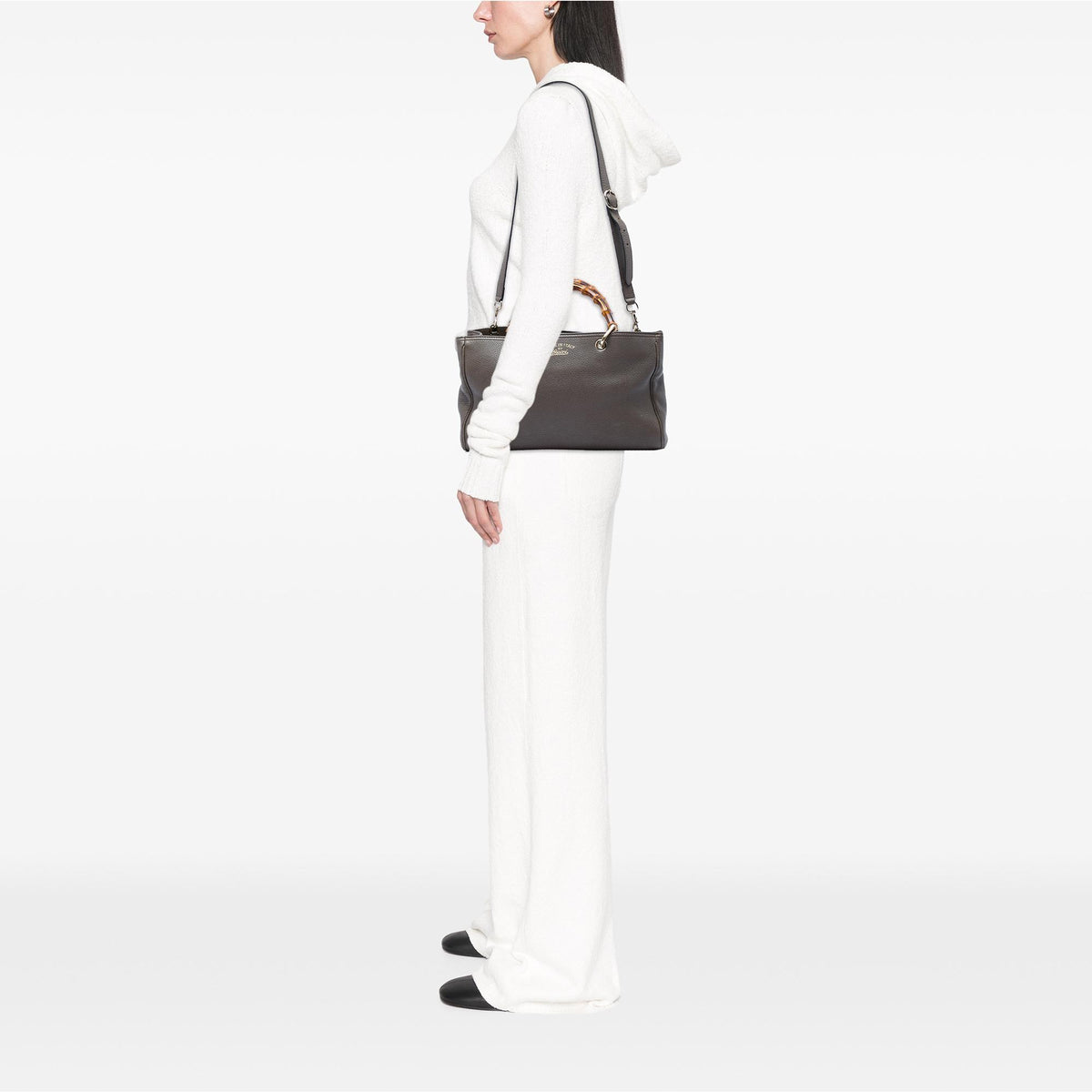 Gucci Medium Calfskin Bamboo Shopper Satchel