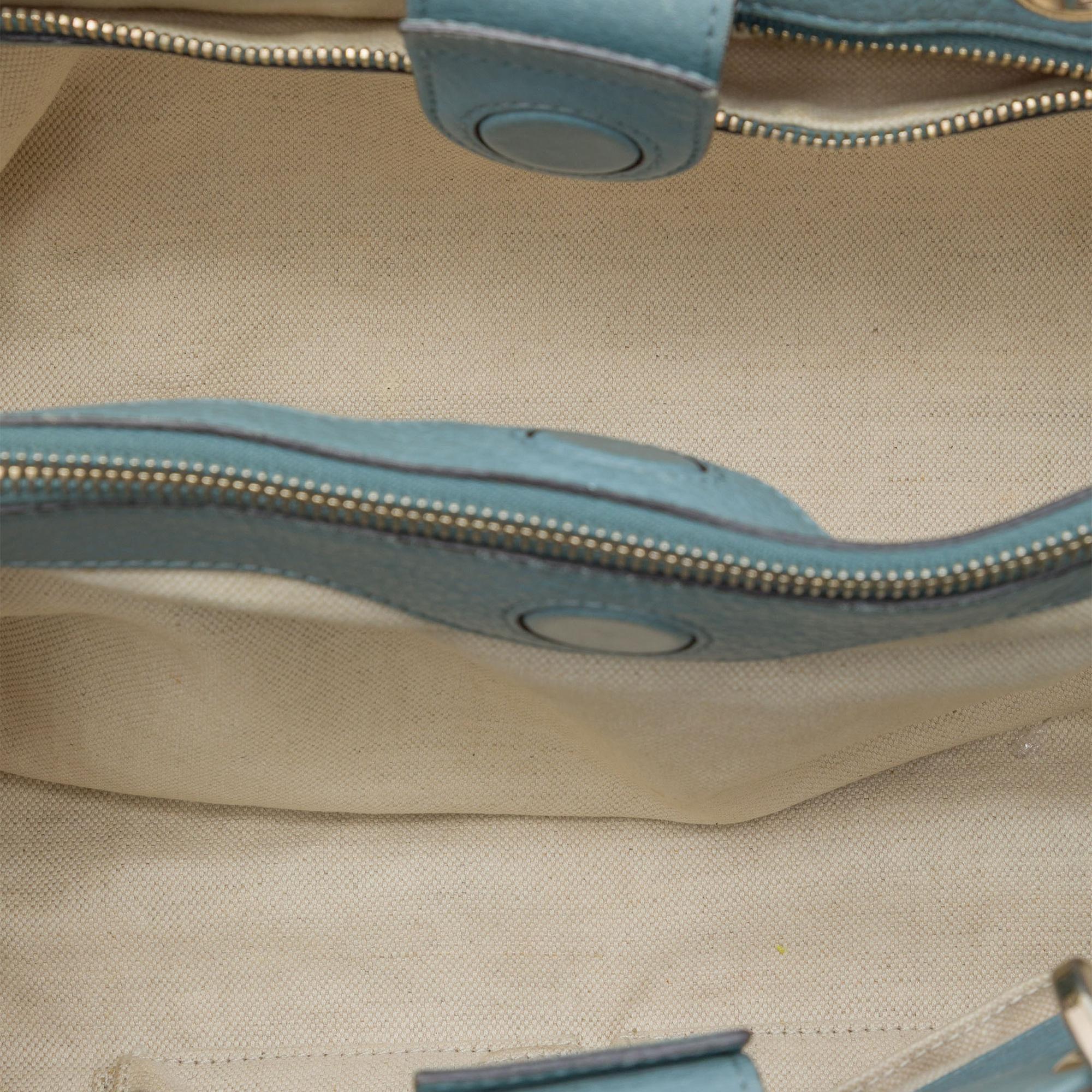 Gucci Medium Calfskin Bamboo Shopper Satchel