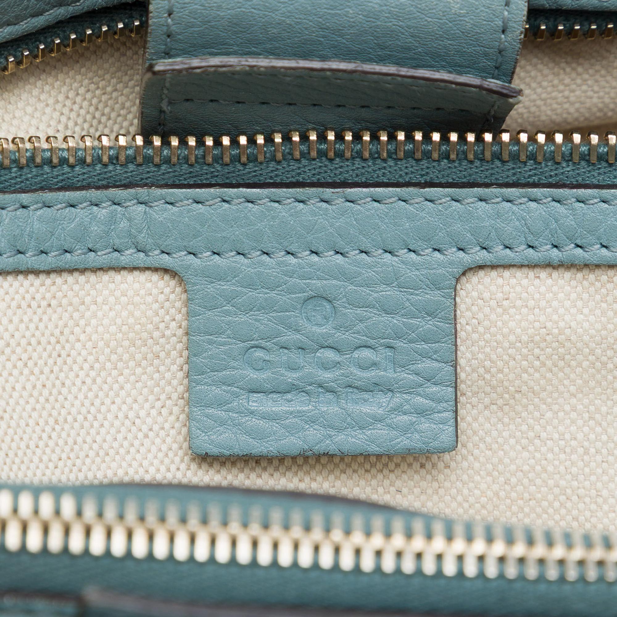 Gucci Medium Calfskin Bamboo Shopper Satchel