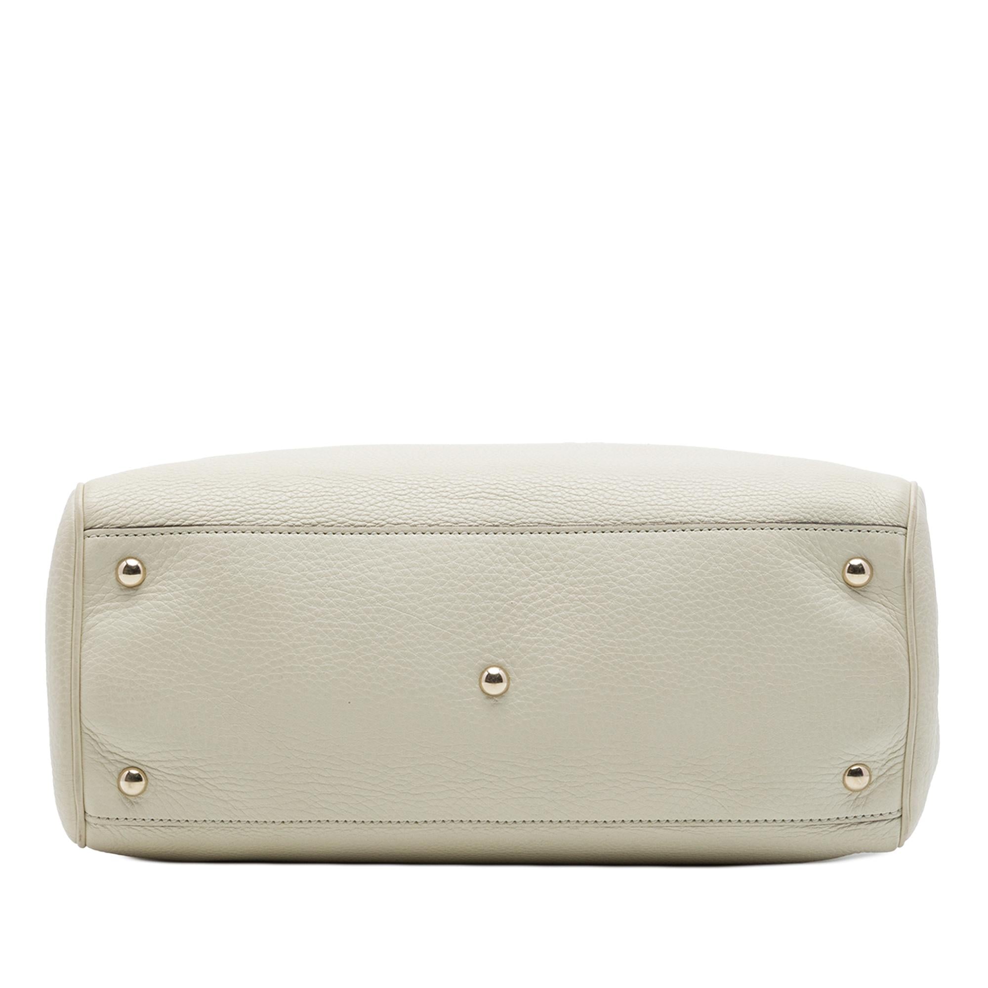 Gucci Medium Calfskin Bamboo Shopper Satchel