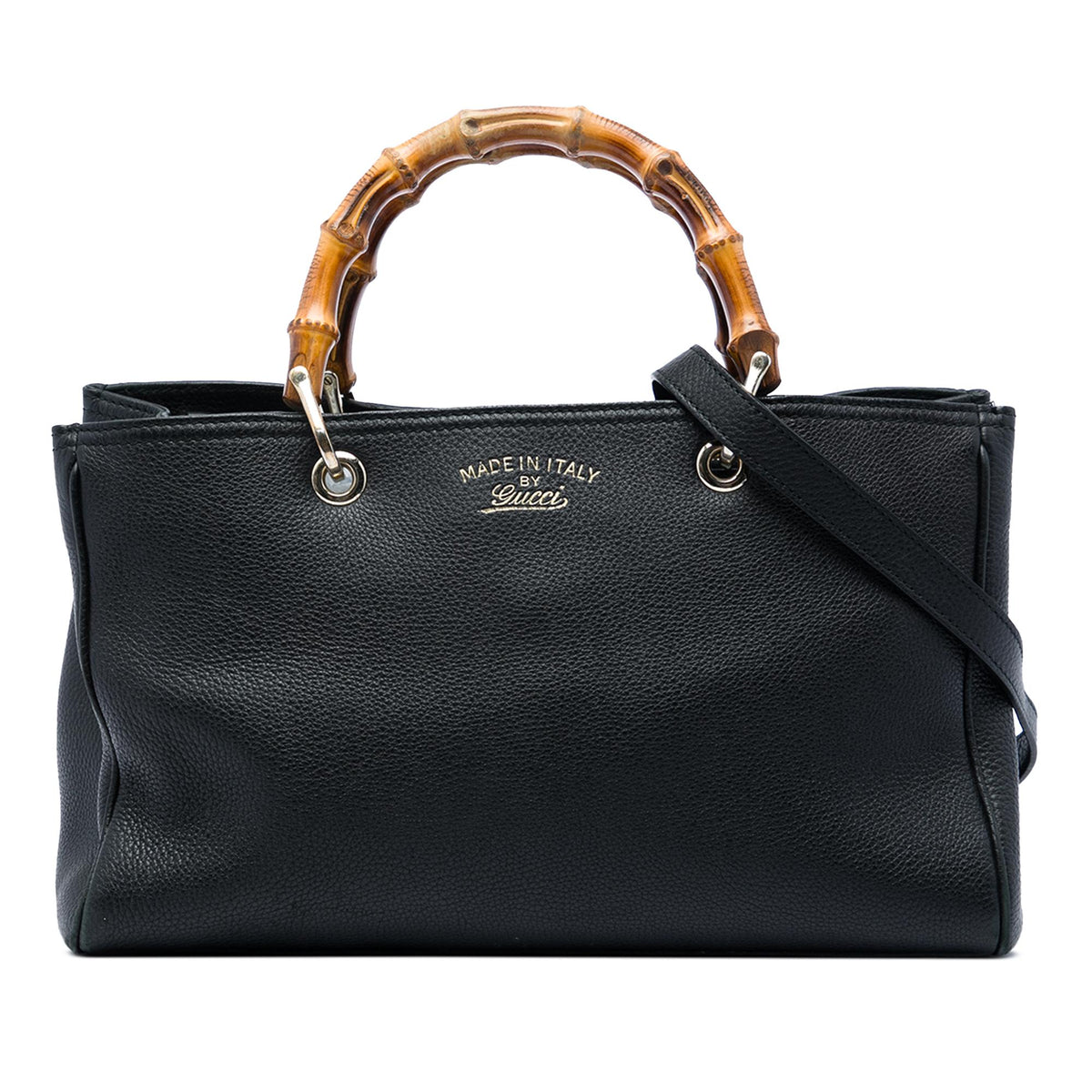 Gucci Medium Calfskin Bamboo Shopper Satchel