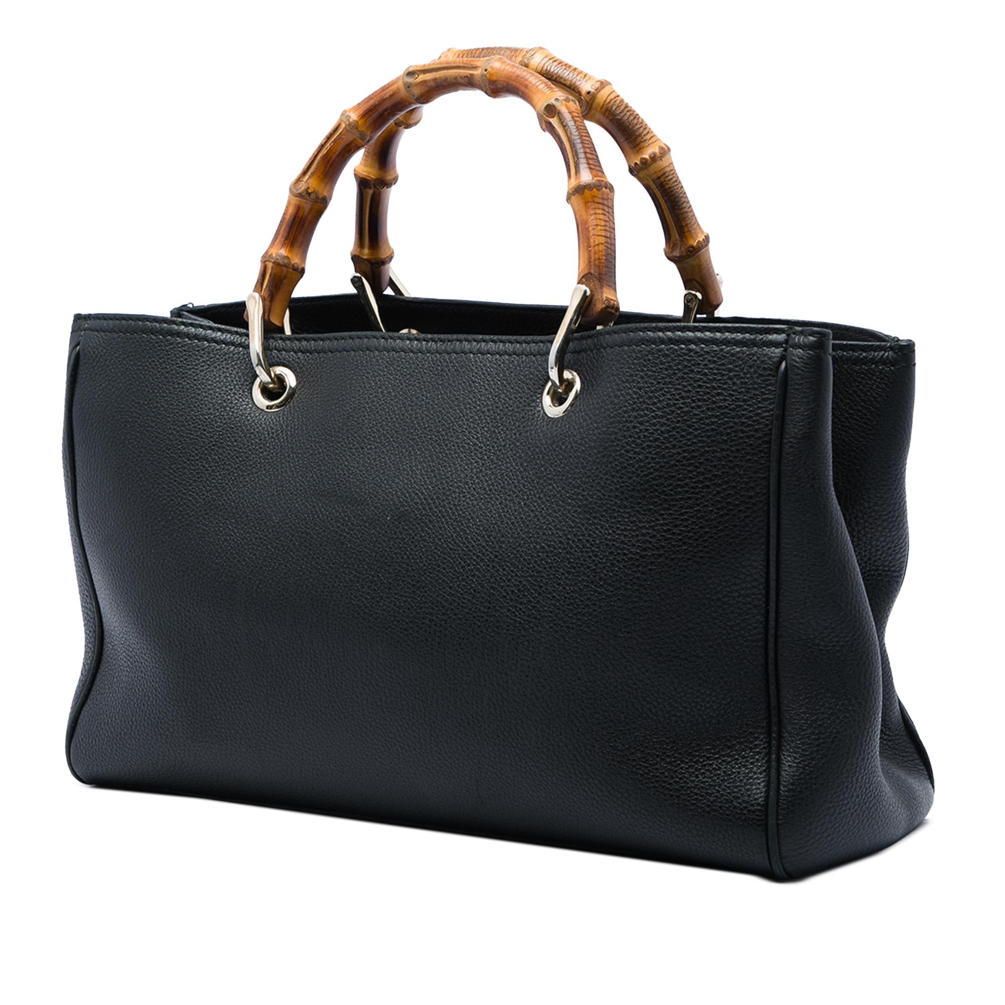 Gucci Medium Calfskin Bamboo Shopper Satchel