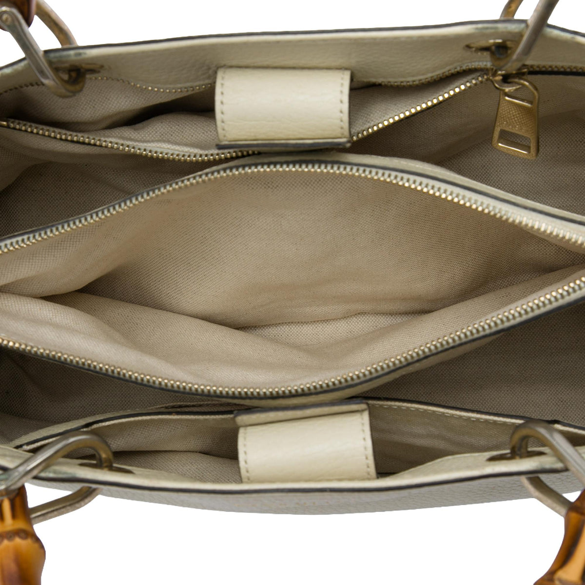 Gucci Medium Calfskin Bamboo Shopper Satchel