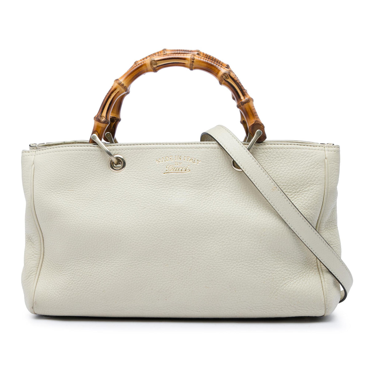 Gucci Medium Calfskin Bamboo Shopper Satchel