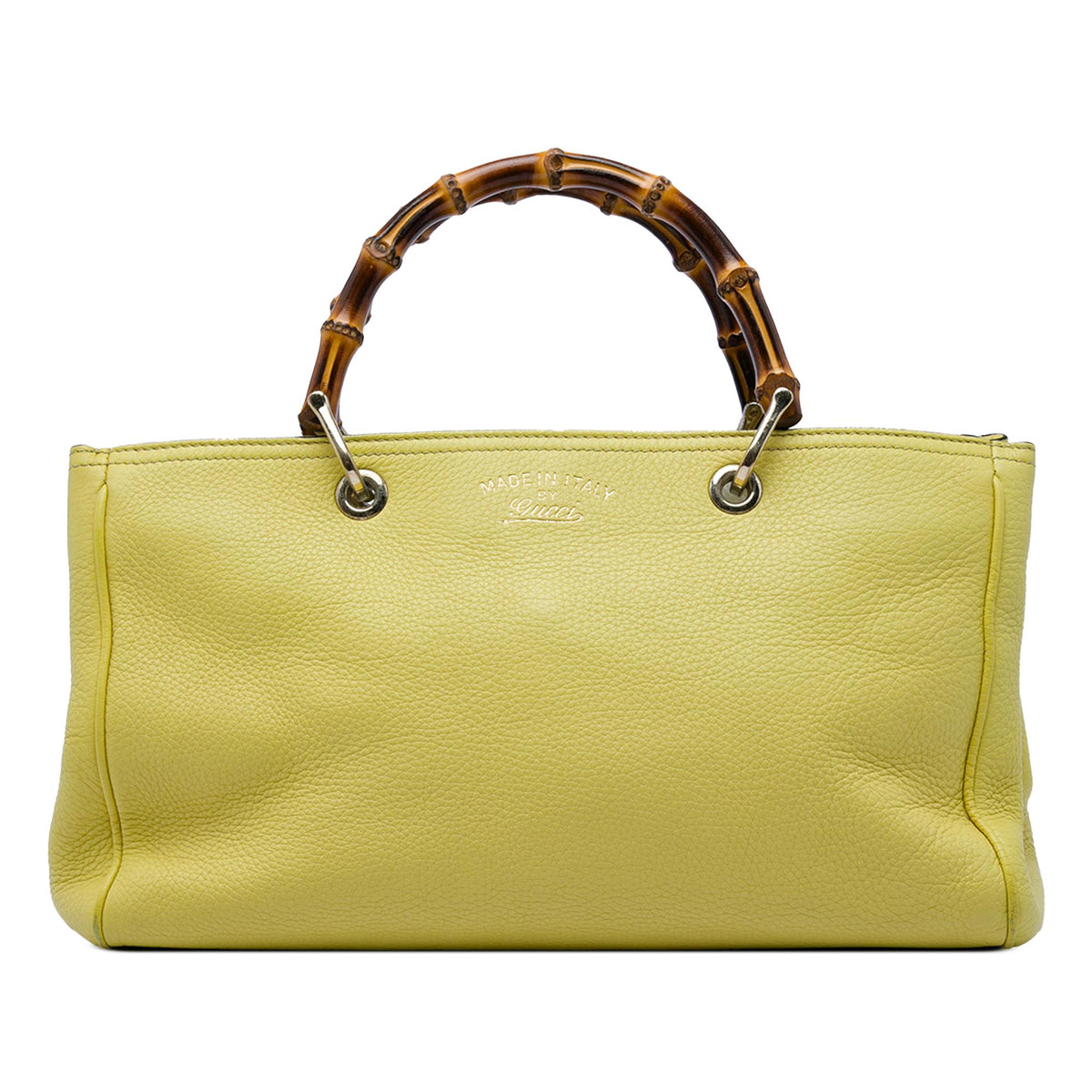 Gucci Medium Calfskin Bamboo Shopper Satchel