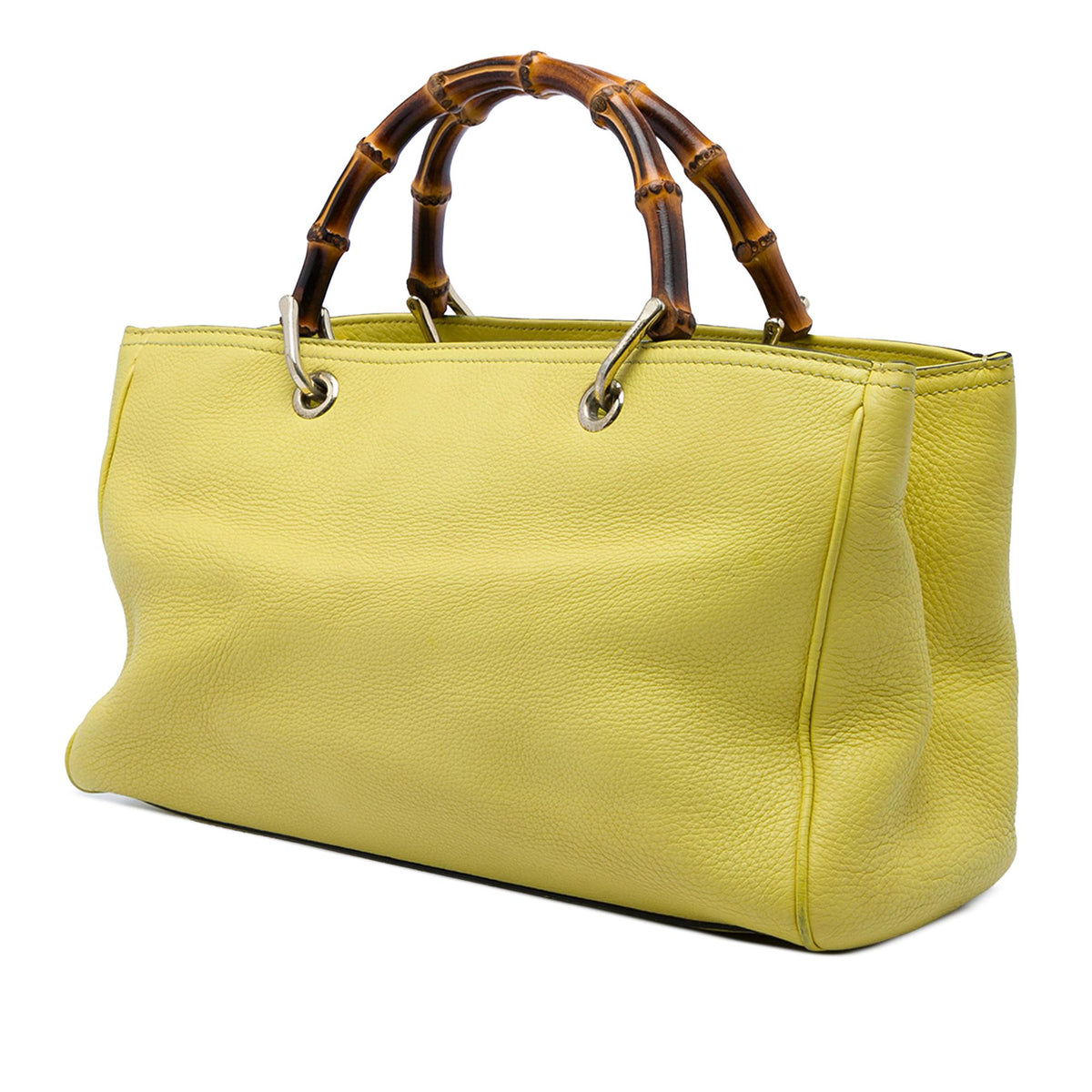 Gucci Medium Calfskin Bamboo Shopper Satchel