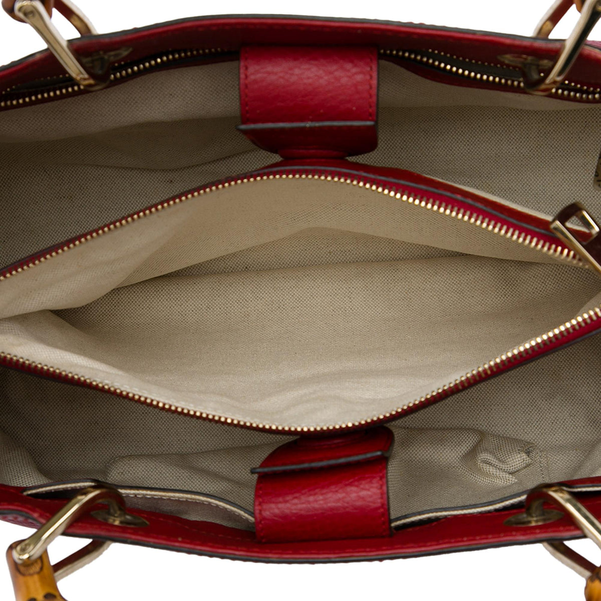 Gucci Medium Calfskin Bamboo Shopper Satchel