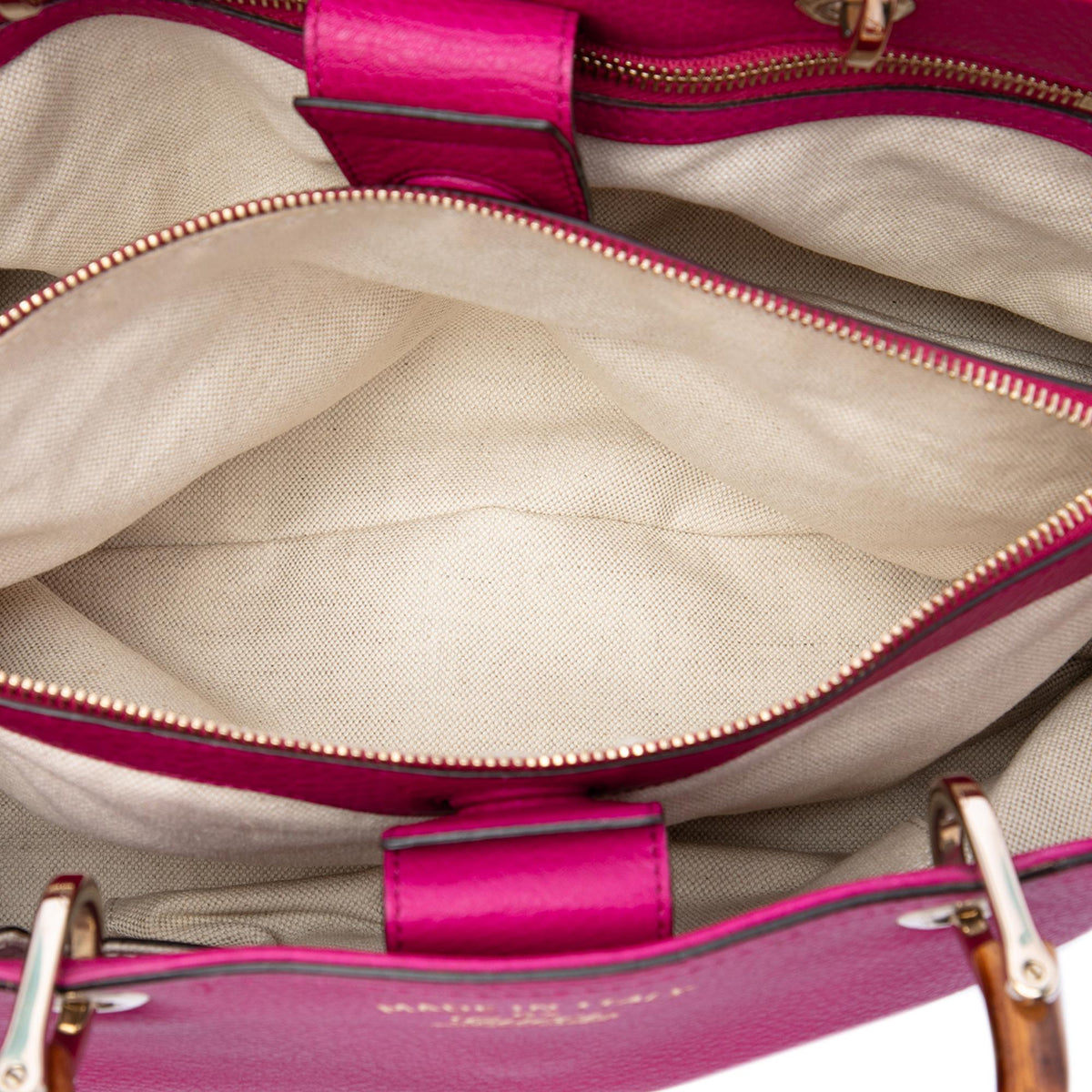 Gucci Medium Calfskin Bamboo Shopper Satchel