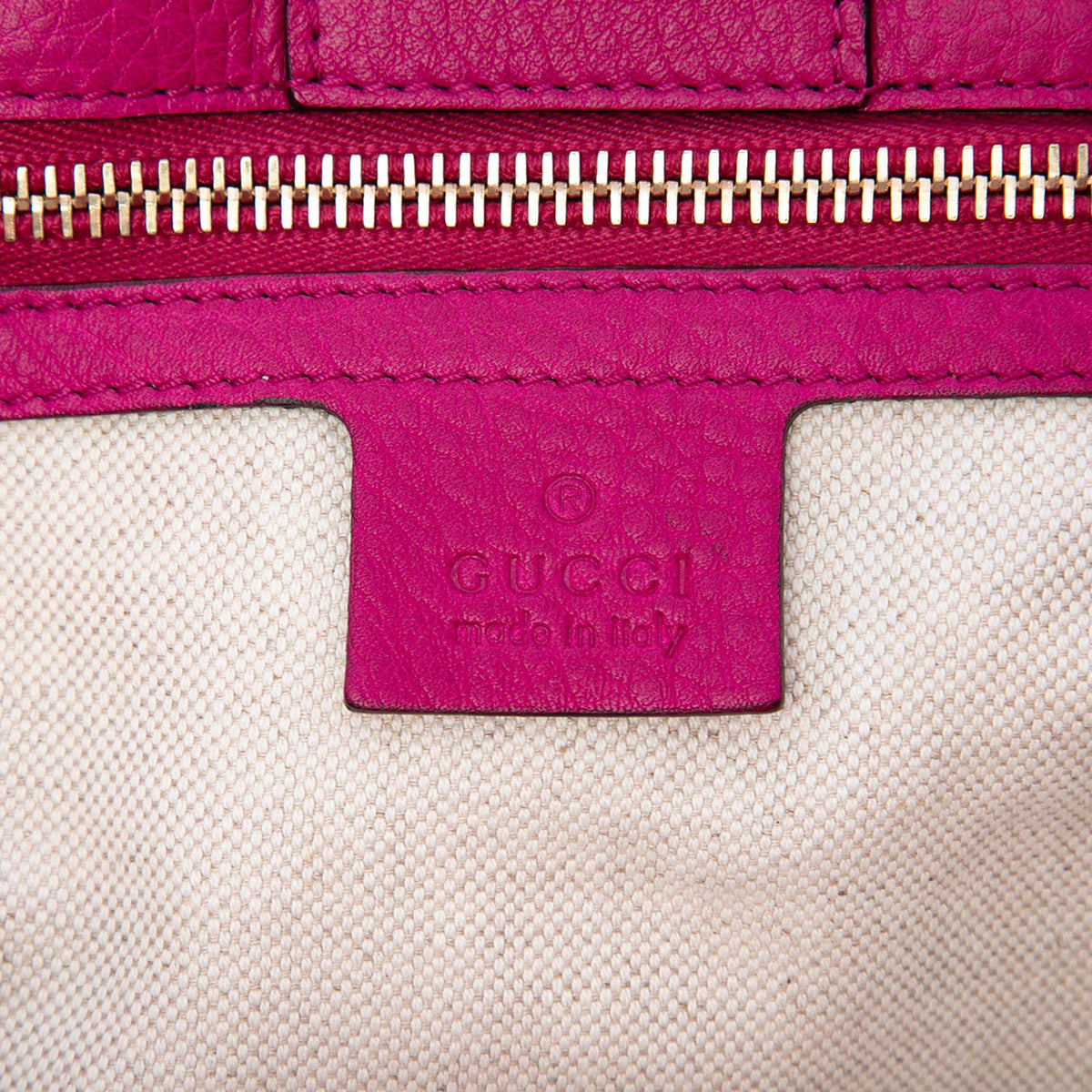Gucci Medium Calfskin Bamboo Shopper Satchel