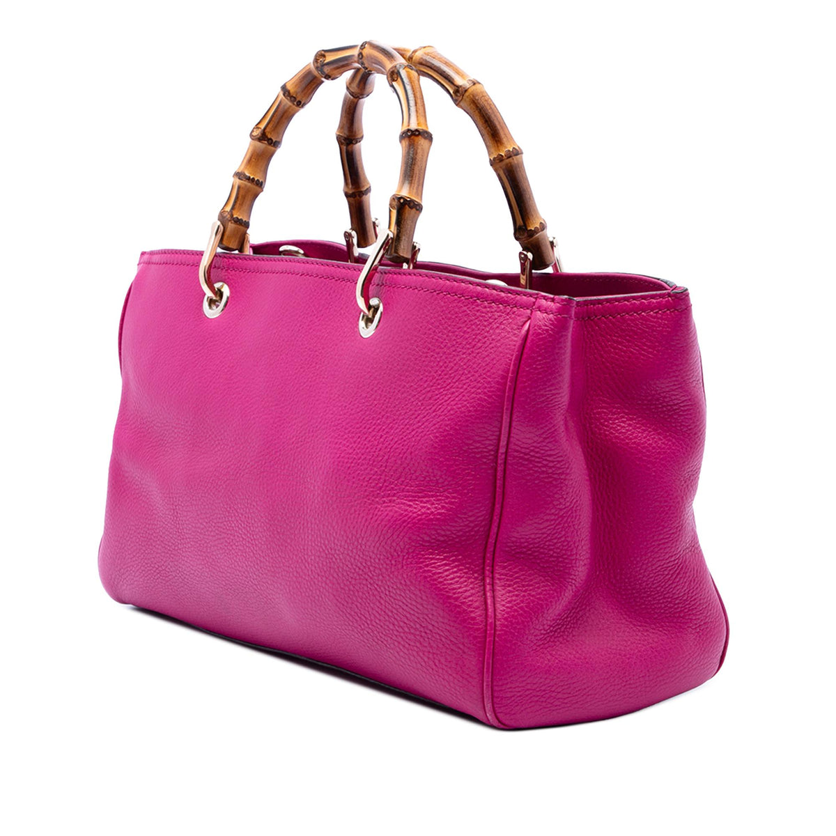 Gucci Medium Calfskin Bamboo Shopper Satchel