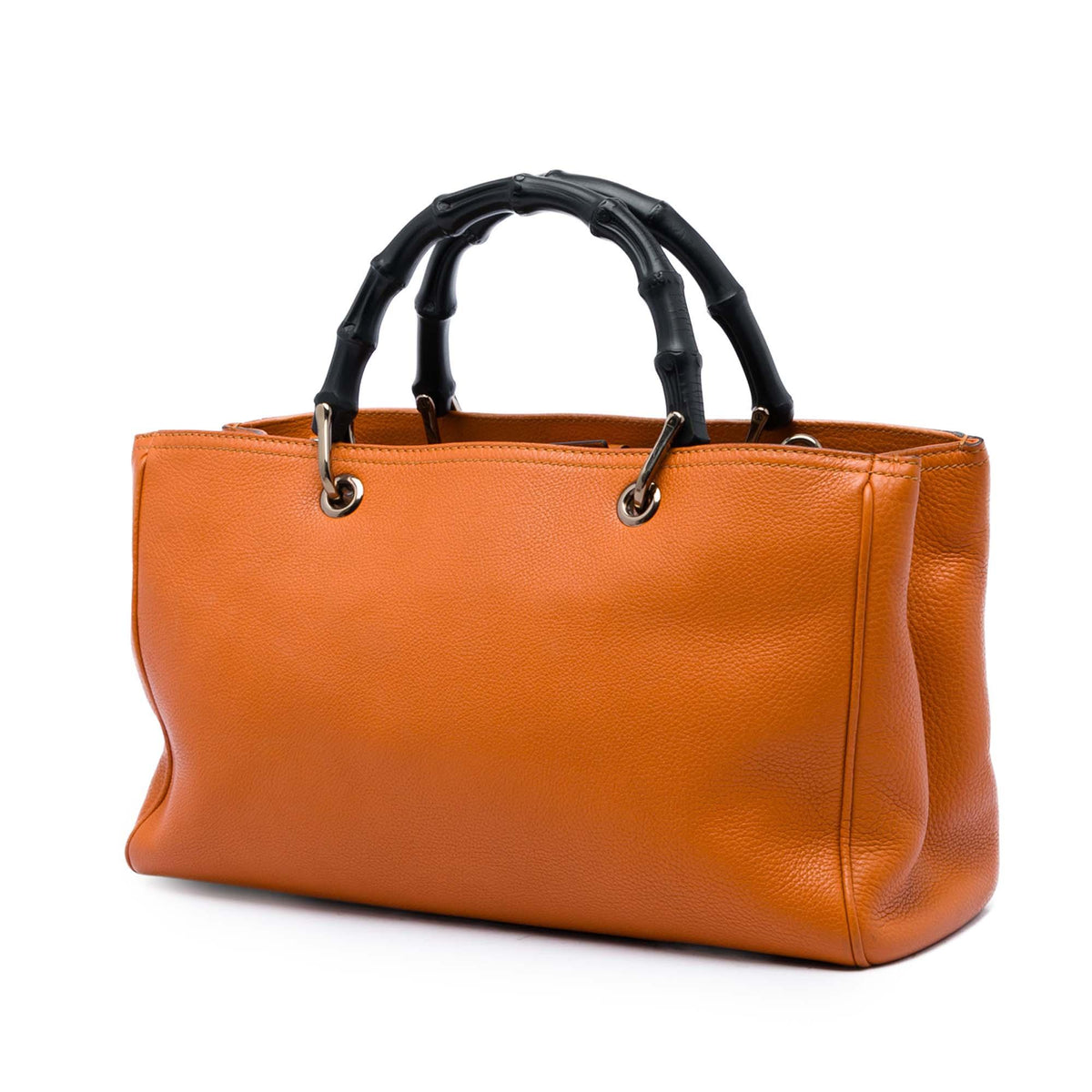 Gucci Medium Calfskin Bamboo Shopper Satchel