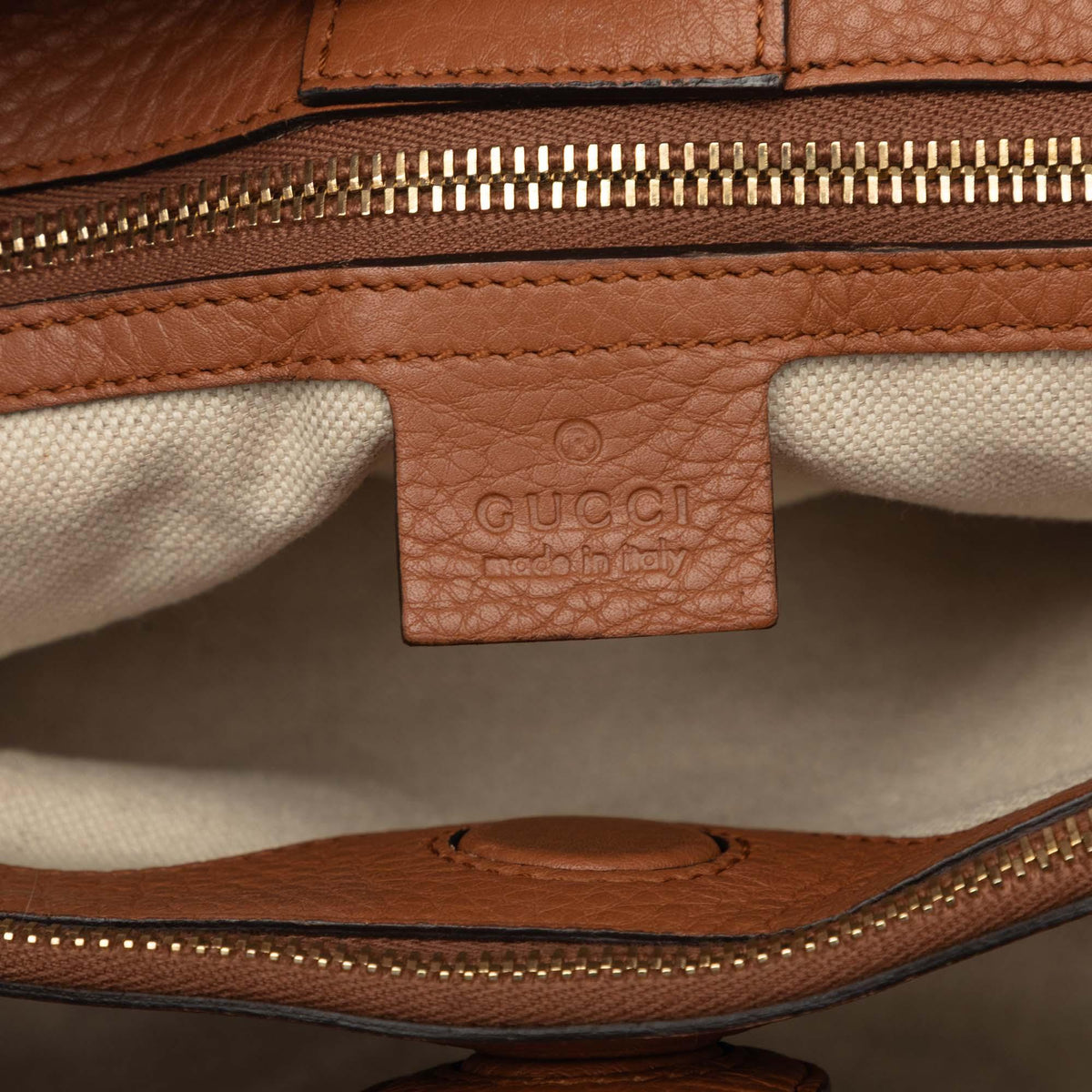 Gucci Medium Calfskin Bamboo Shopper Satchel