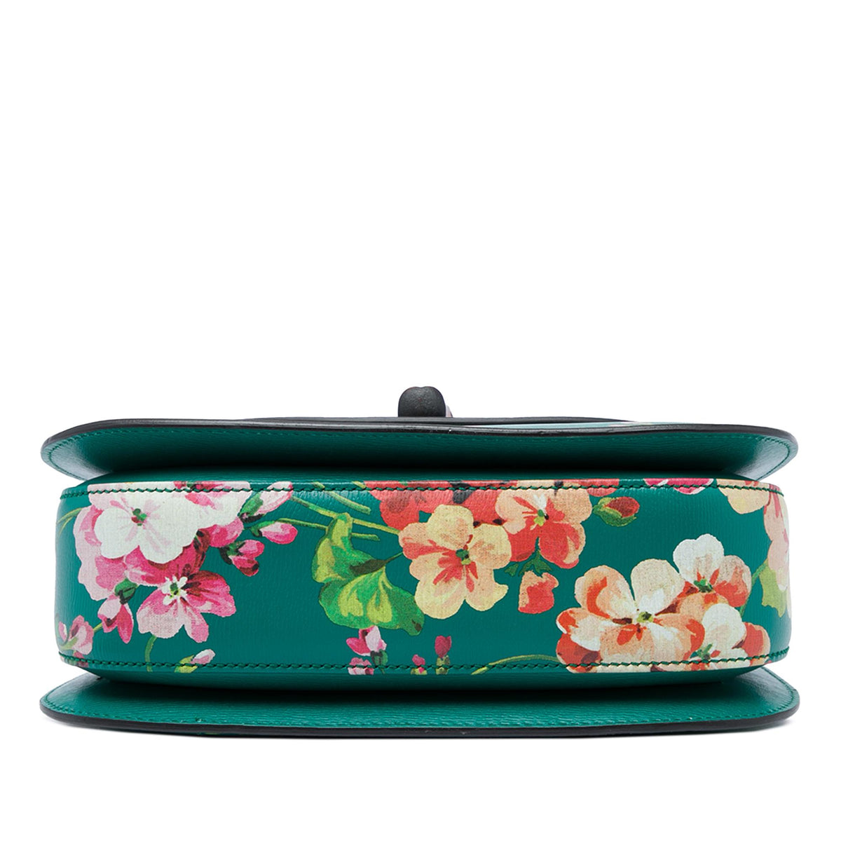Gucci Medium Calfskin Blooms Bamboo Top Handle Bag