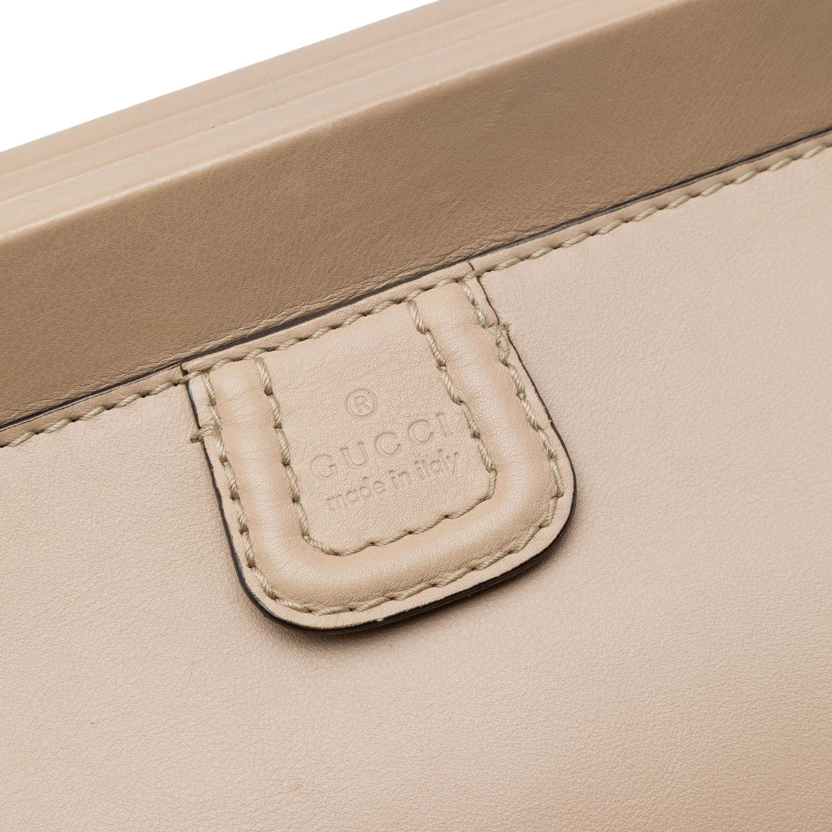 Gucci Medium Calfskin Bold Bamboo Top Handle Bag