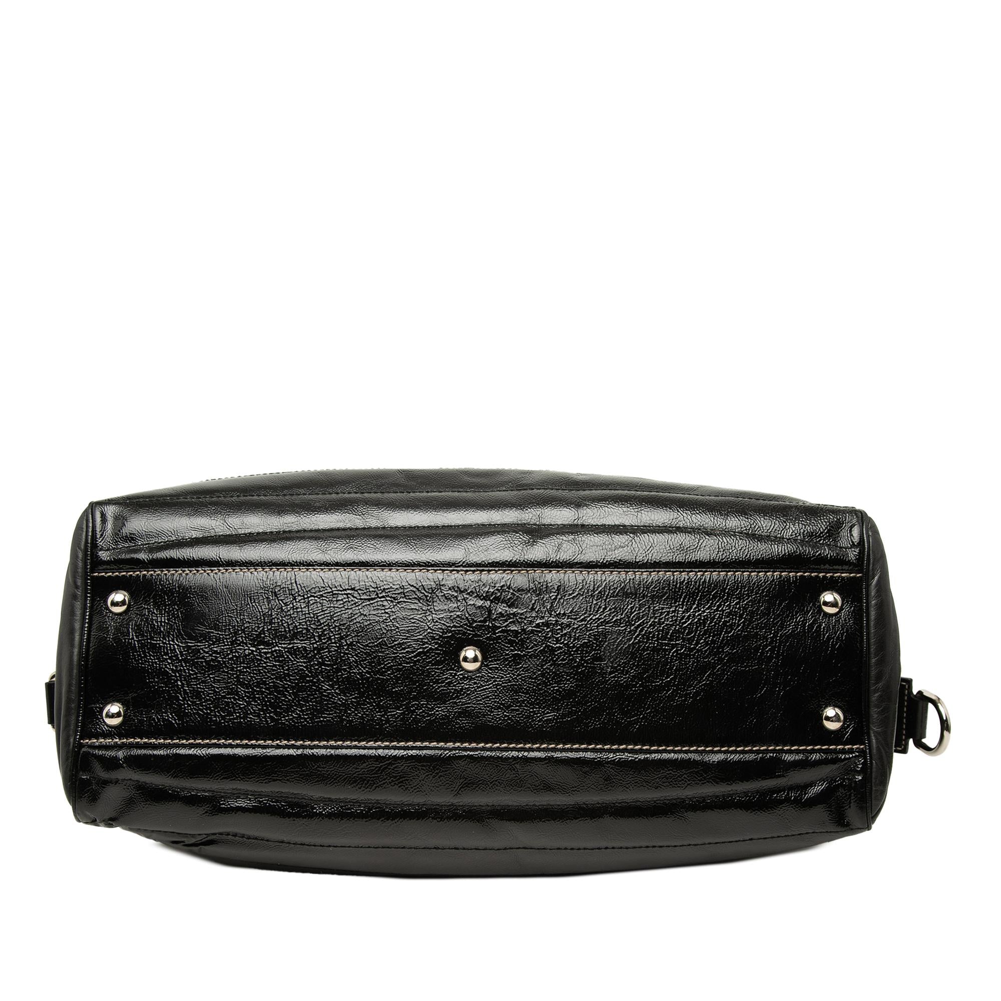 Gucci Medium Calfskin Dialux Snow Glam Boston Bag