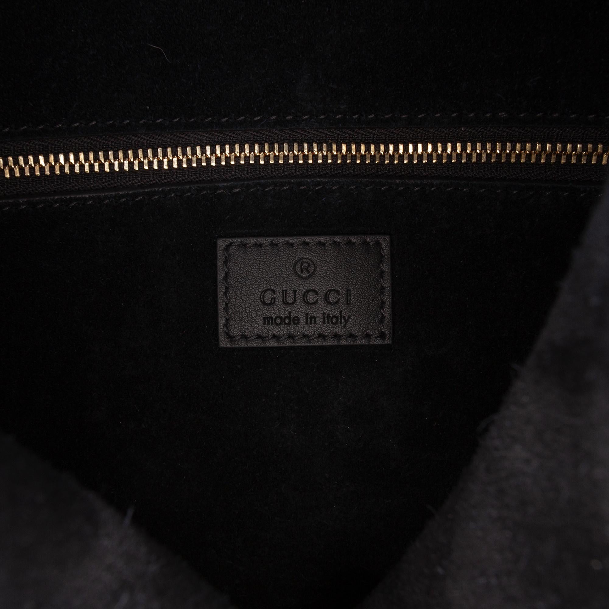 Gucci Medium Calfskin GG Emblem Shoulder Bag