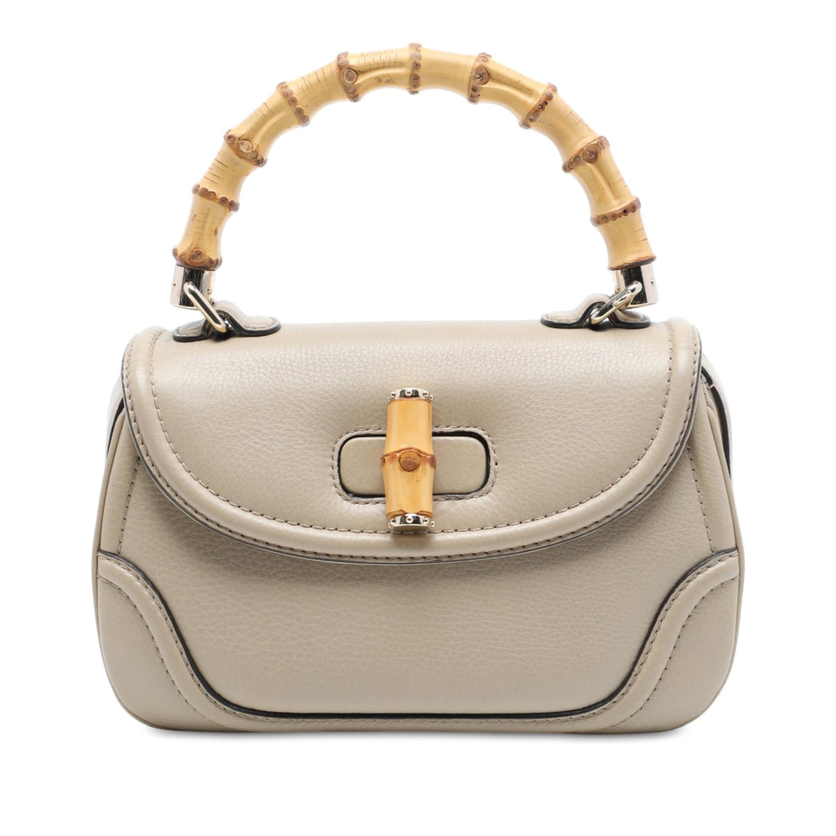 Gucci Medium Calfskin New Bamboo Satchel