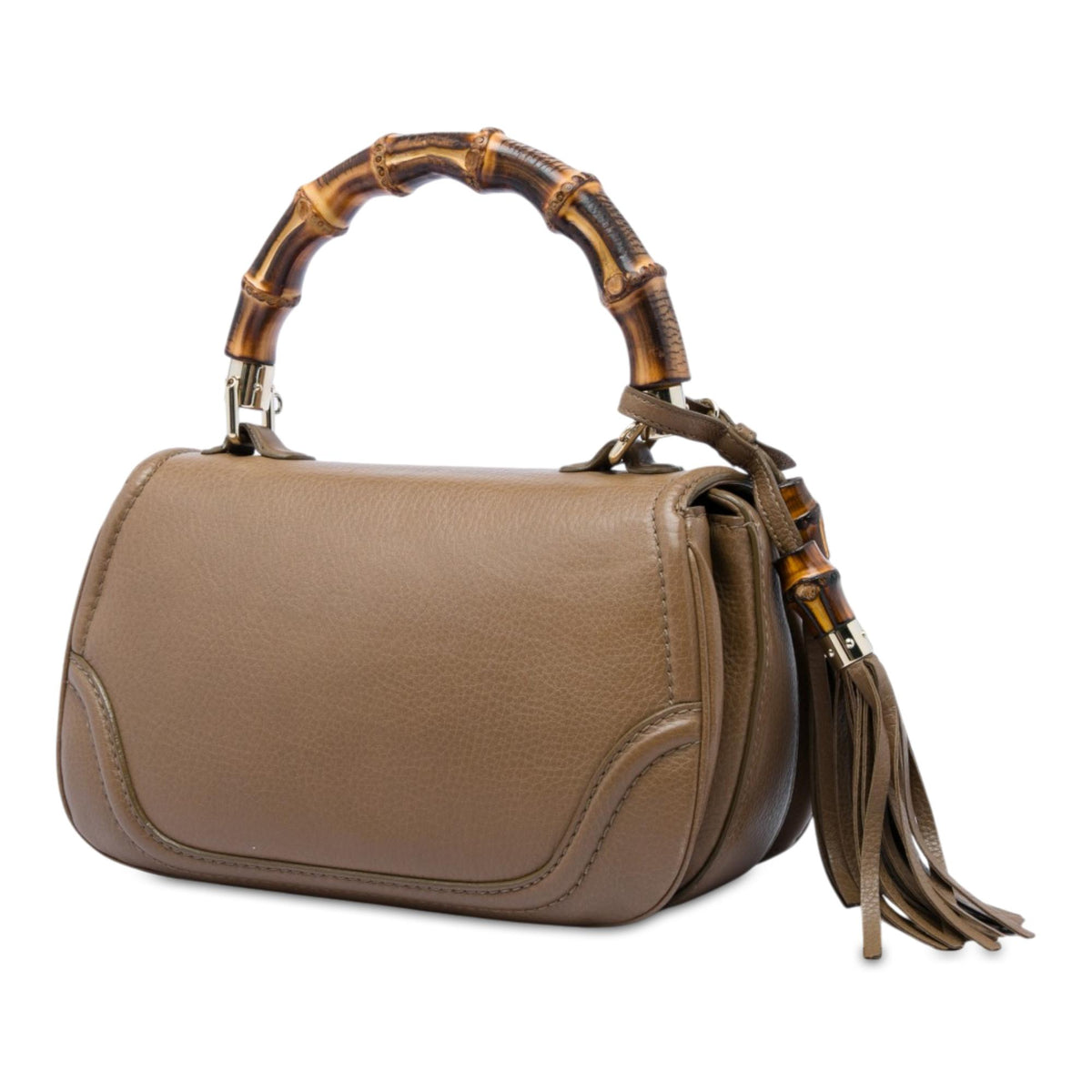 Gucci Medium Calfskin New Bamboo Satchel