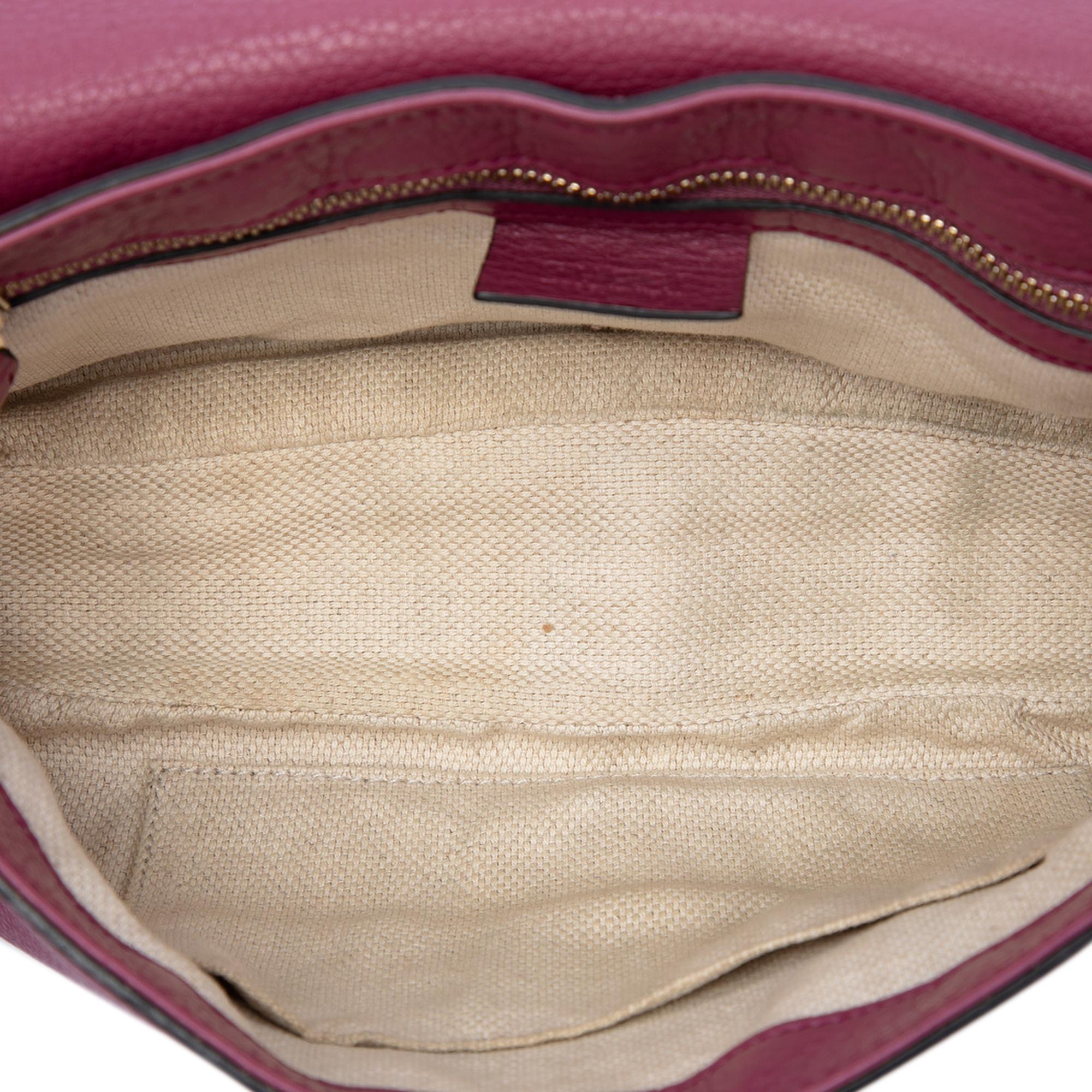 Gucci Medium Calfskin Soho Chain Flap Crossbody