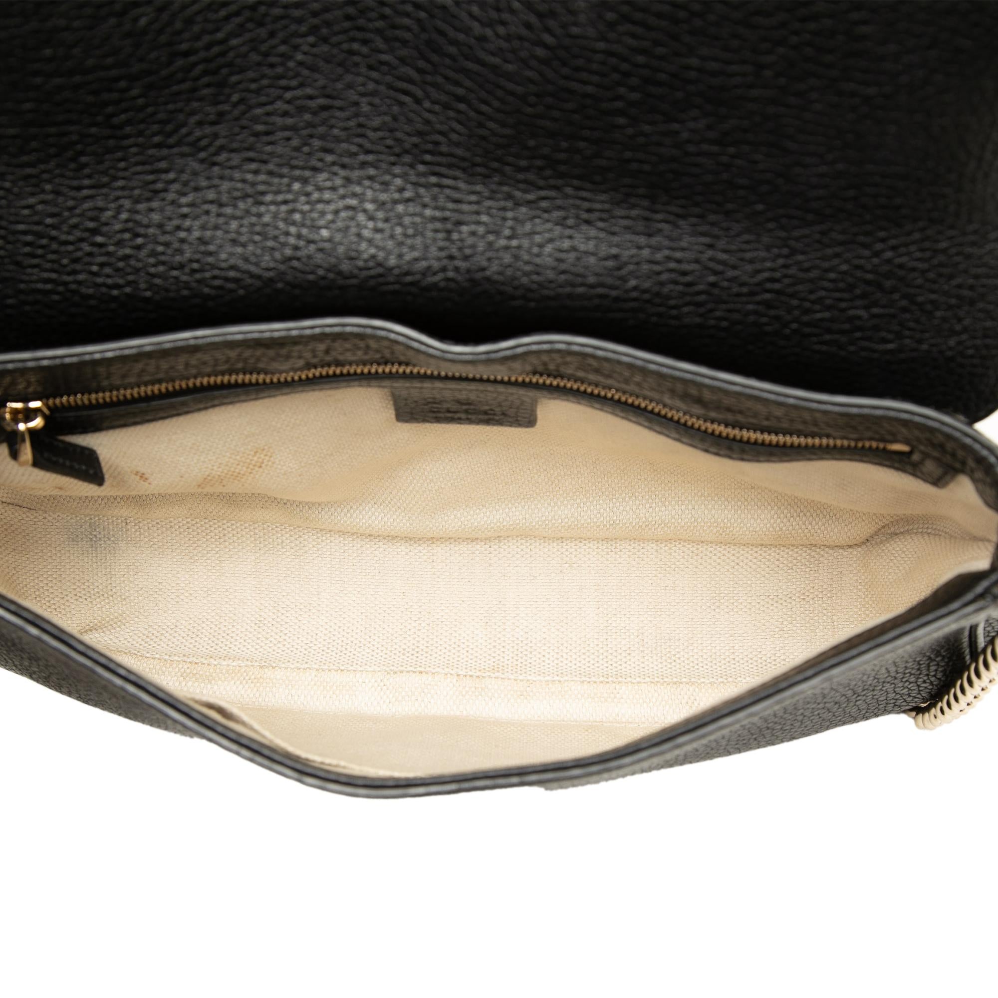 Gucci Medium Calfskin Soho Chain Flap Crossbody