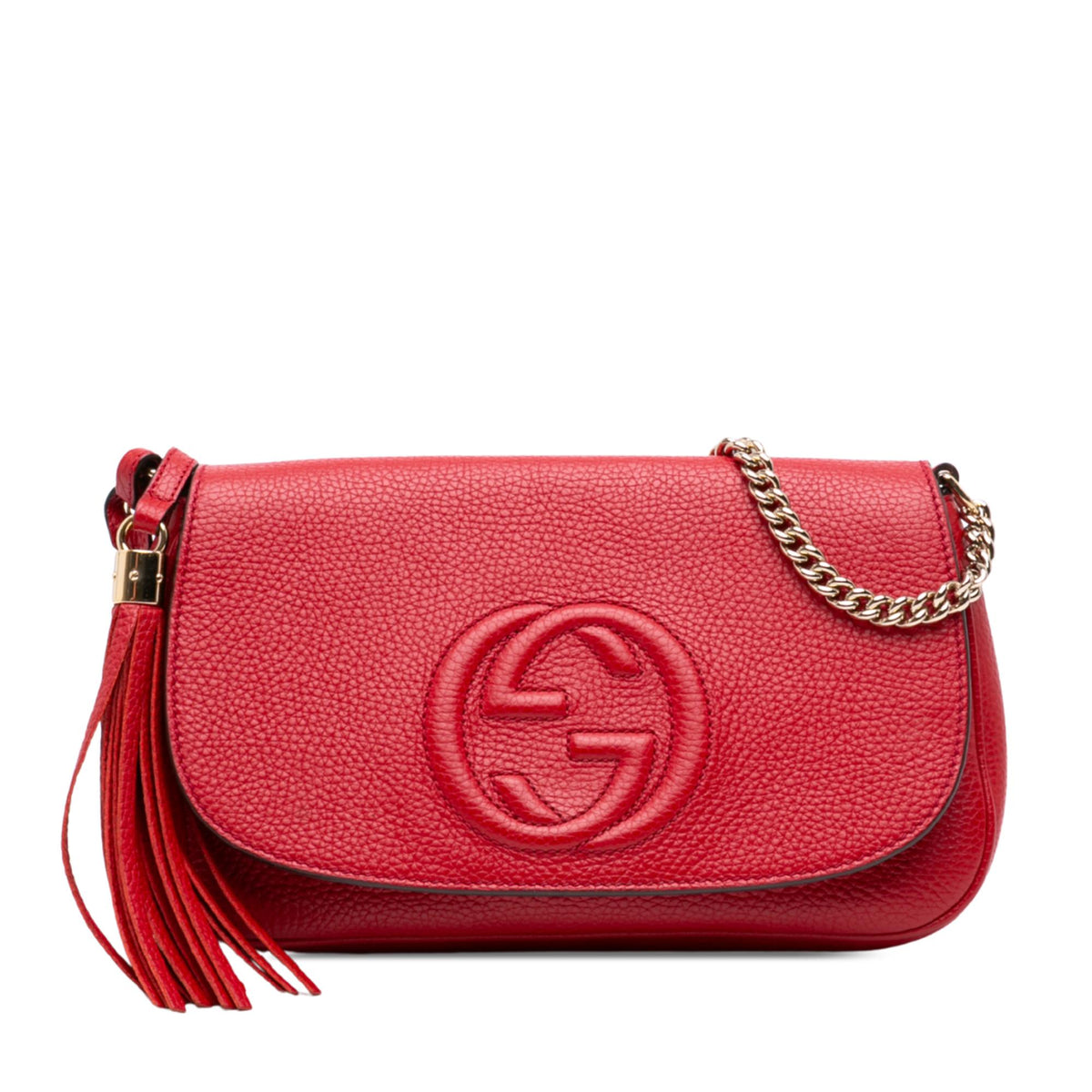 Gucci Medium Calfskin Soho Chain Flap Crossbody