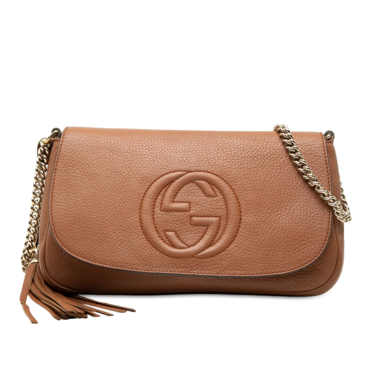 Gucci Medium Calfskin Soho Chain Flap Crossbody