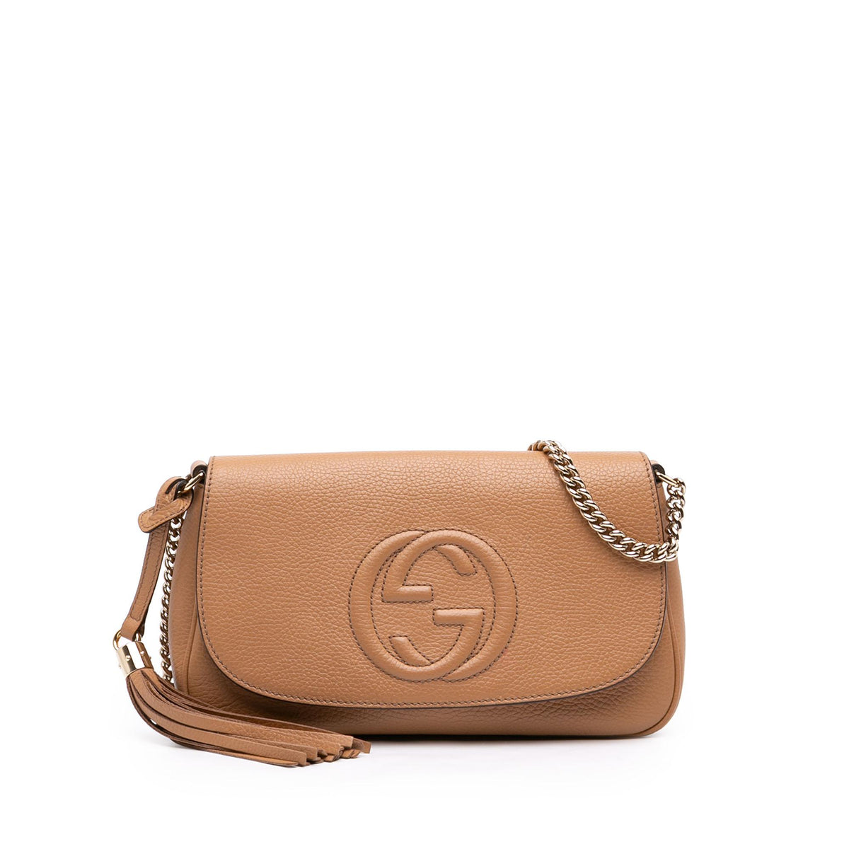 Gucci Medium Calfskin Soho Chain Flap Crossbody