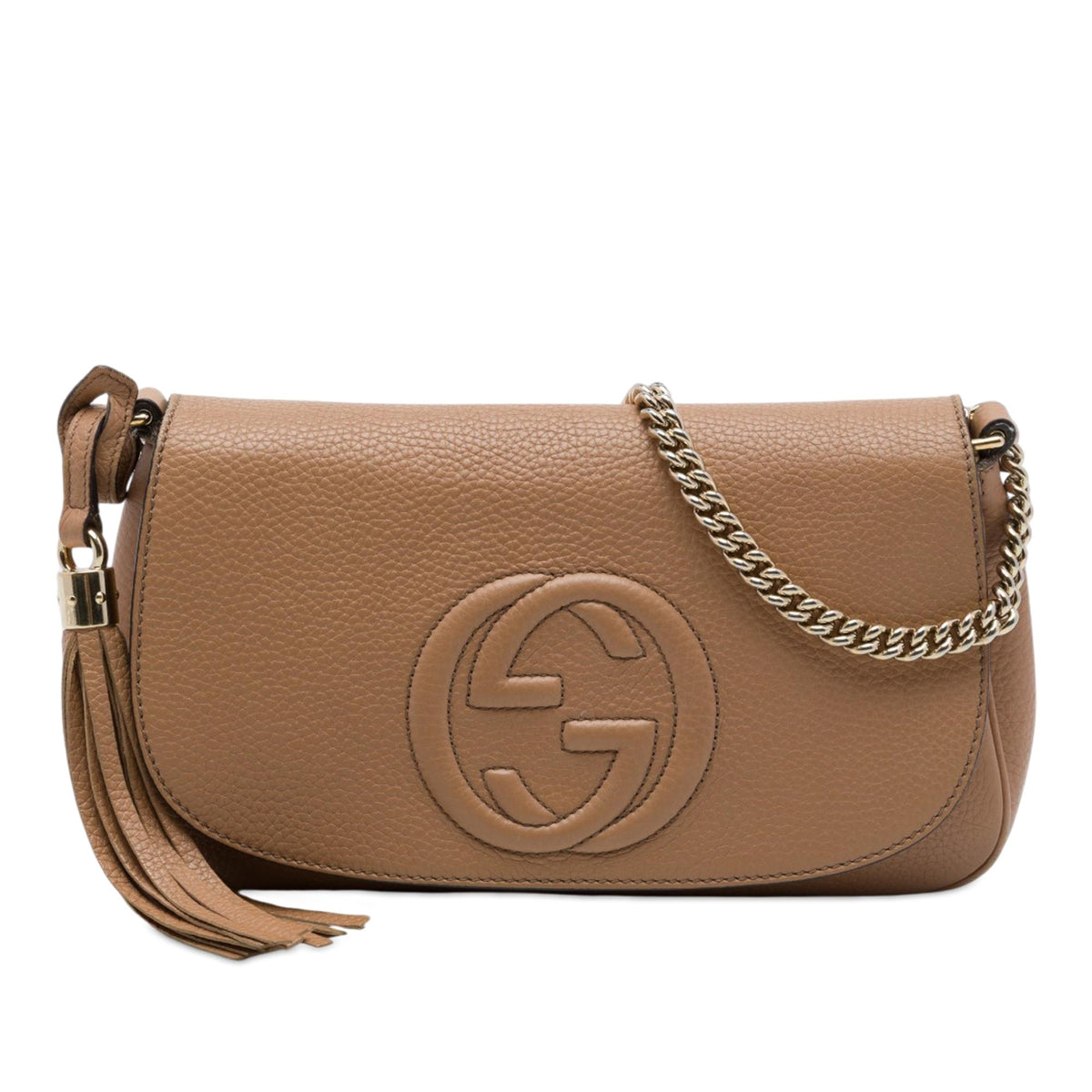 Gucci Medium Calfskin Soho Chain Flap Crossbody