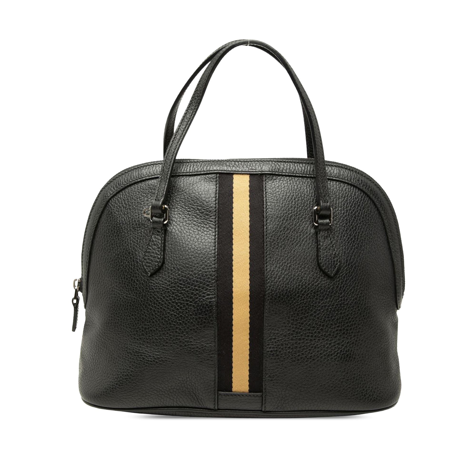 Gucci Medium Calfskin Web Dome Satchel