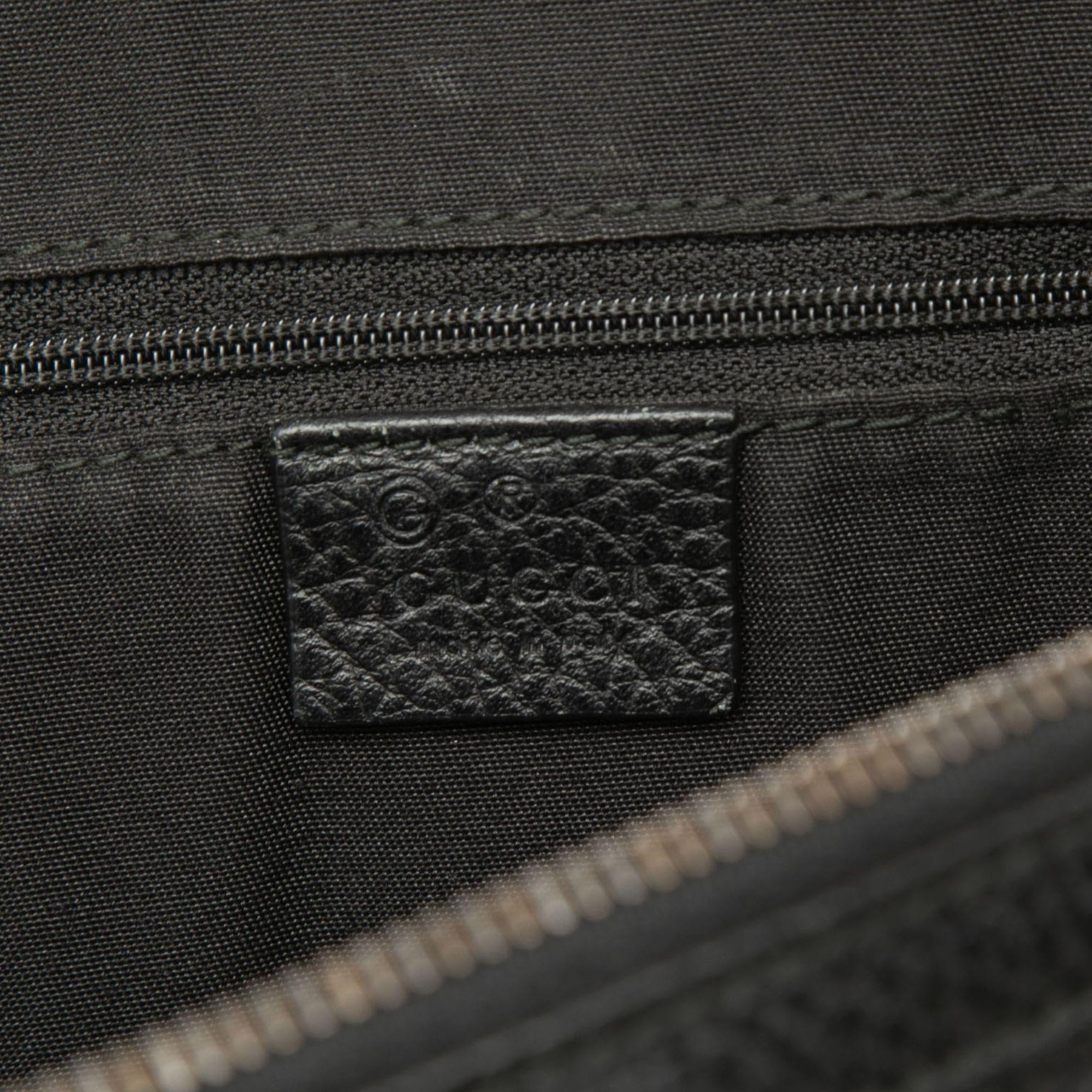Gucci Medium Calfskin Web Dome Satchel