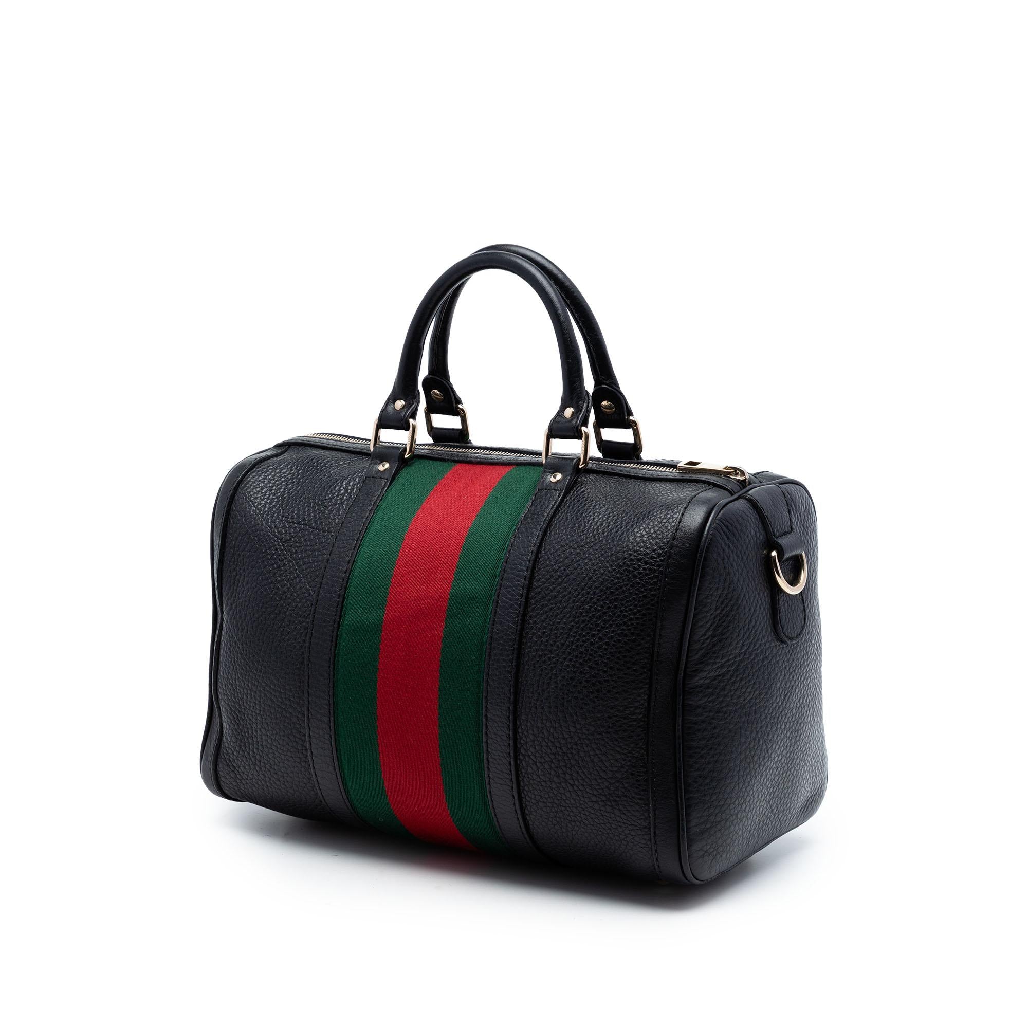Gucci Medium Calfskin Web Joy Boston Bag